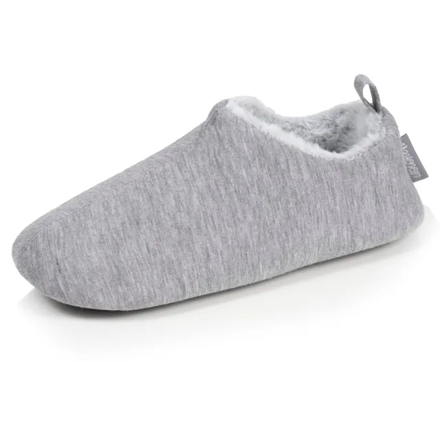 isotoner-chaussons-bottillons-femme-gris-chin-jersey image 1
