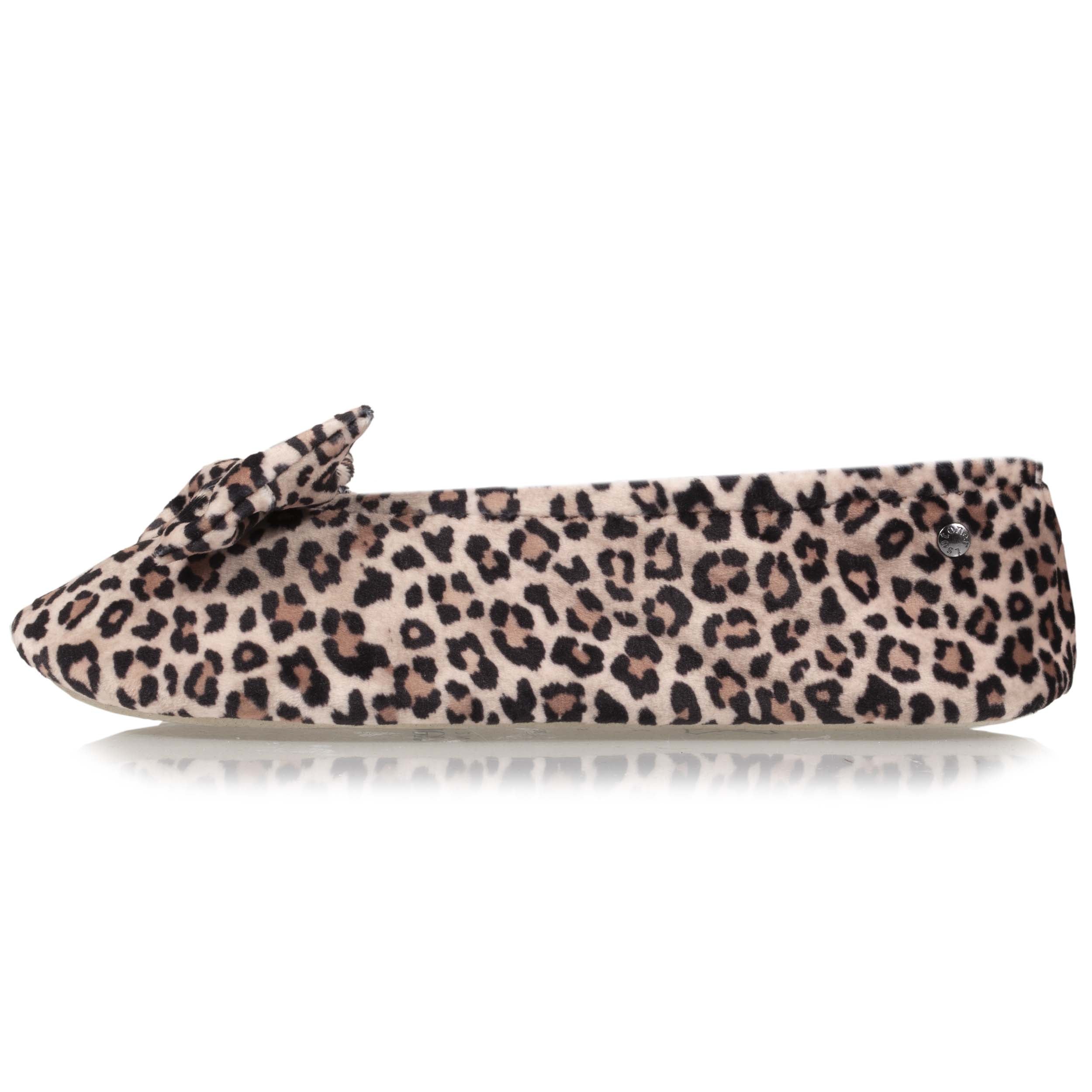 isotoner-chaussons-ballerines-femme-grand-n-ud-panth-re image 4