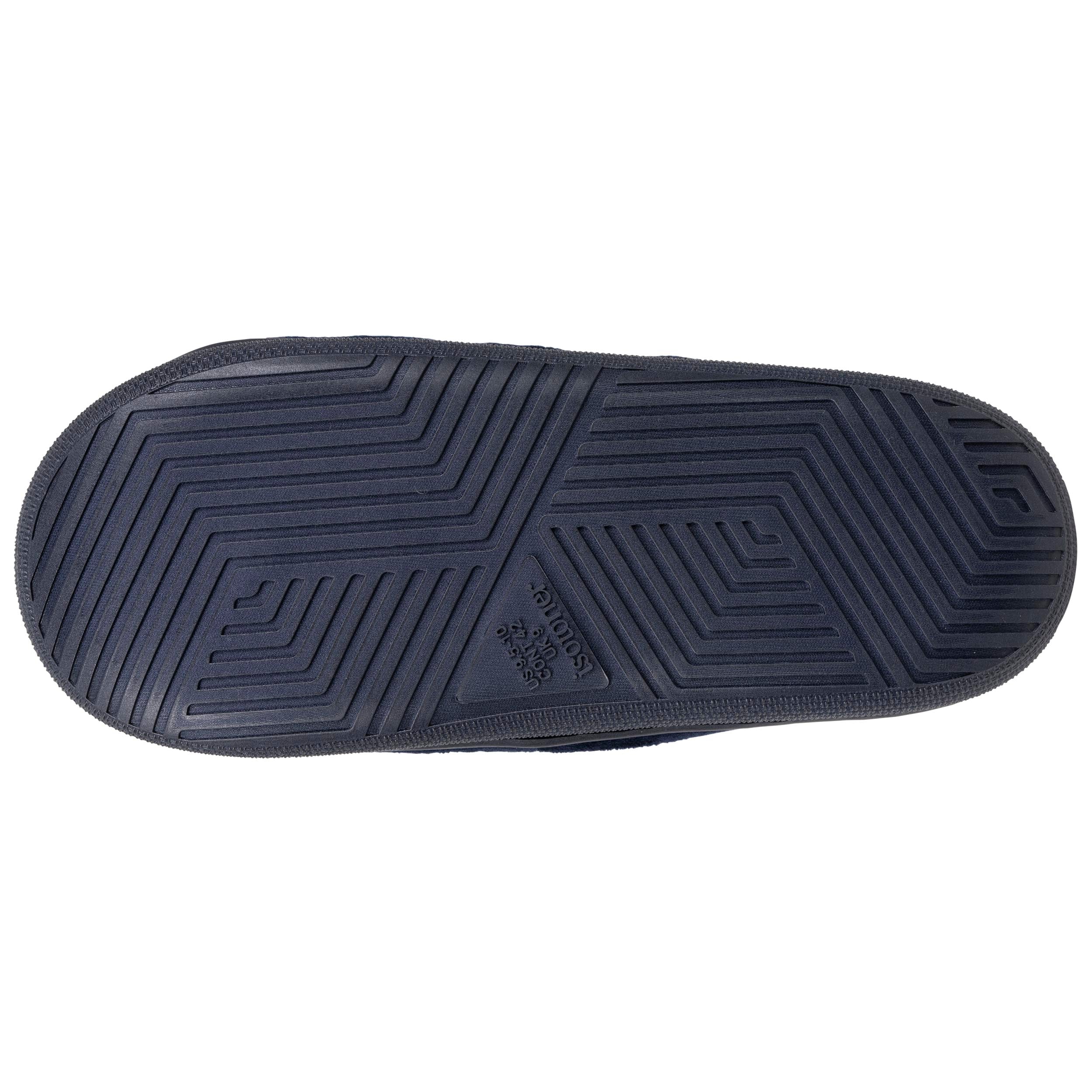 isotoner-chaussons-sandales-homme-bloup-marine-velours image 5
