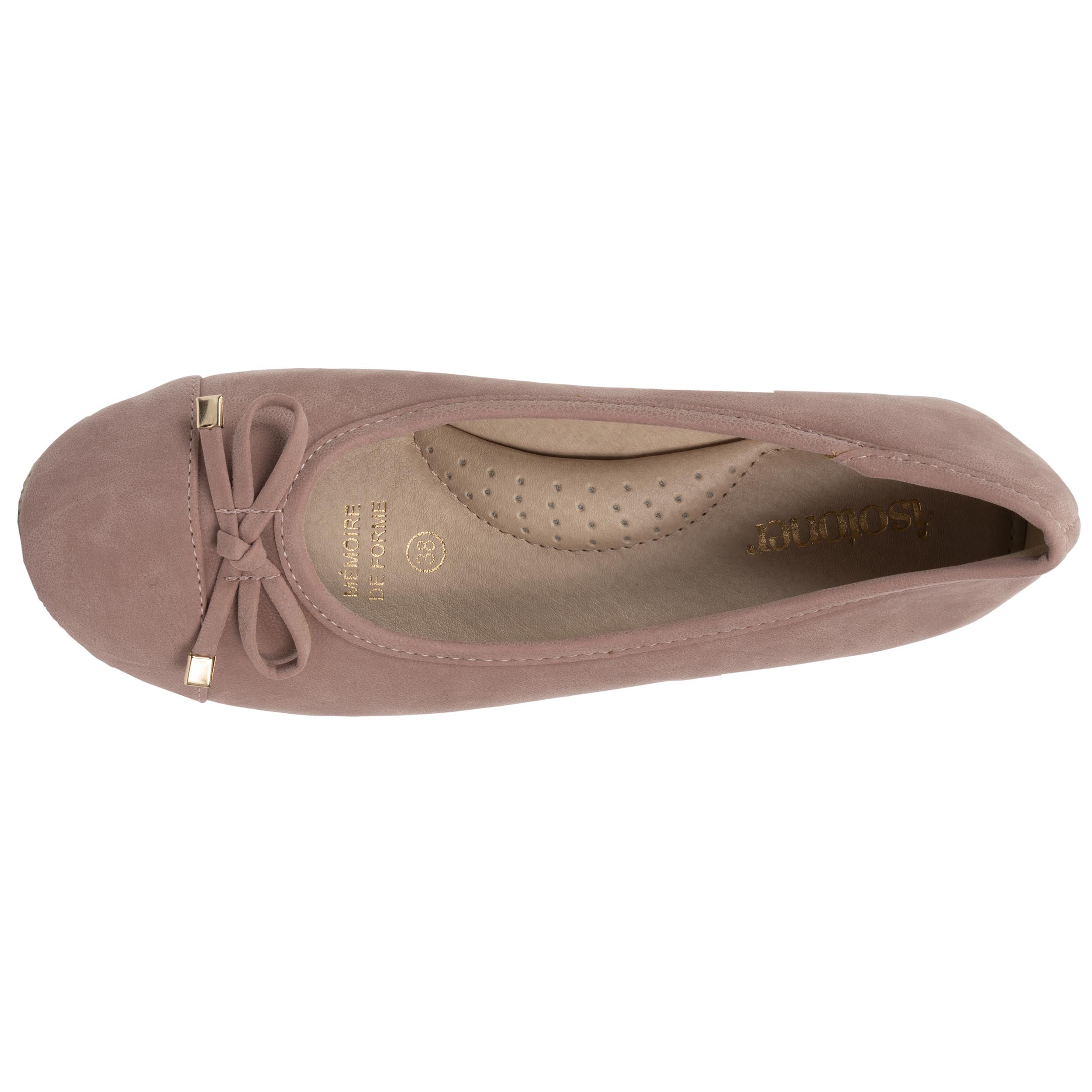 isotoner-ballerines-femme-corde-compens-rose-poudr image 3