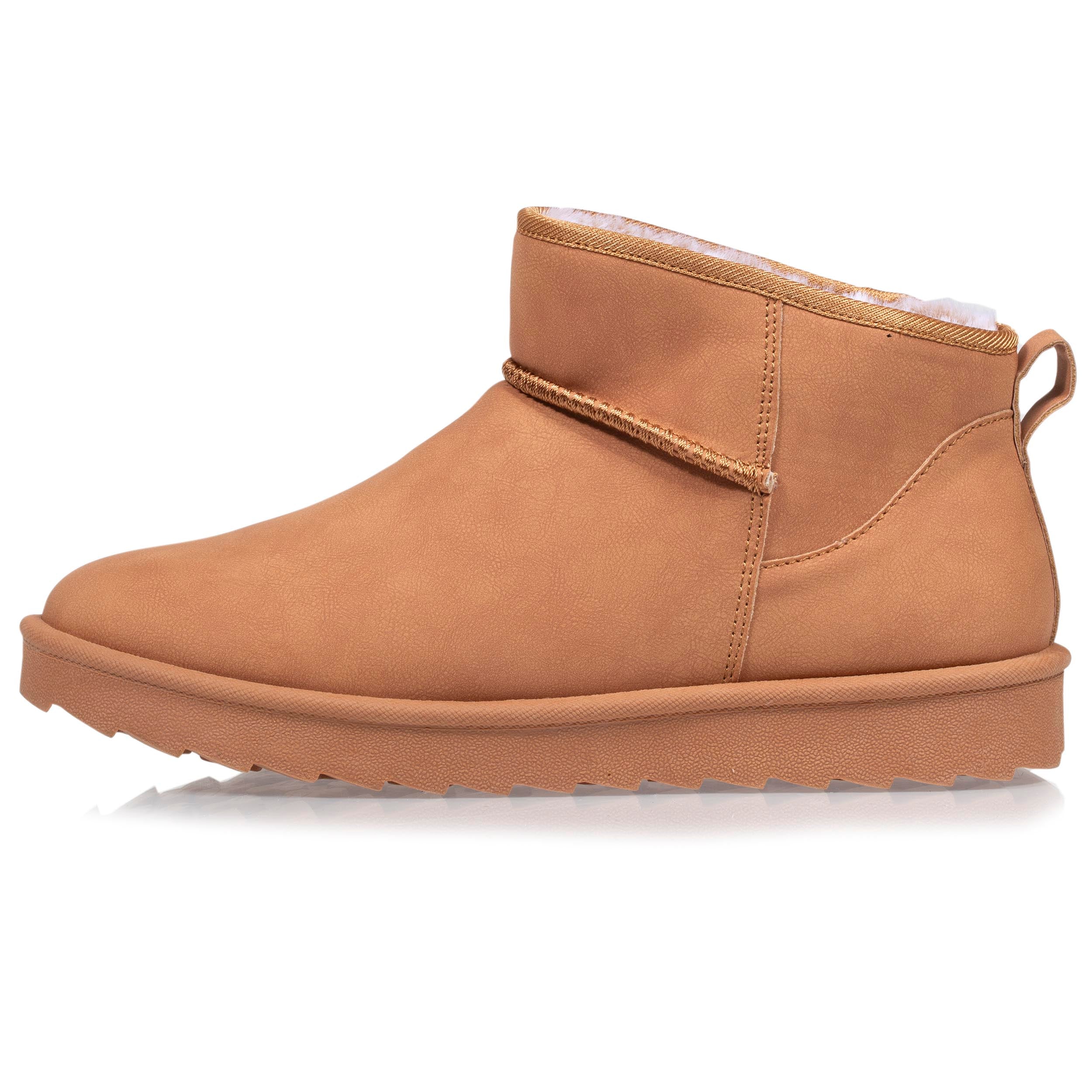 isotoner-bottines-femme-fourrure-camel-m-moire-de-forme image 3