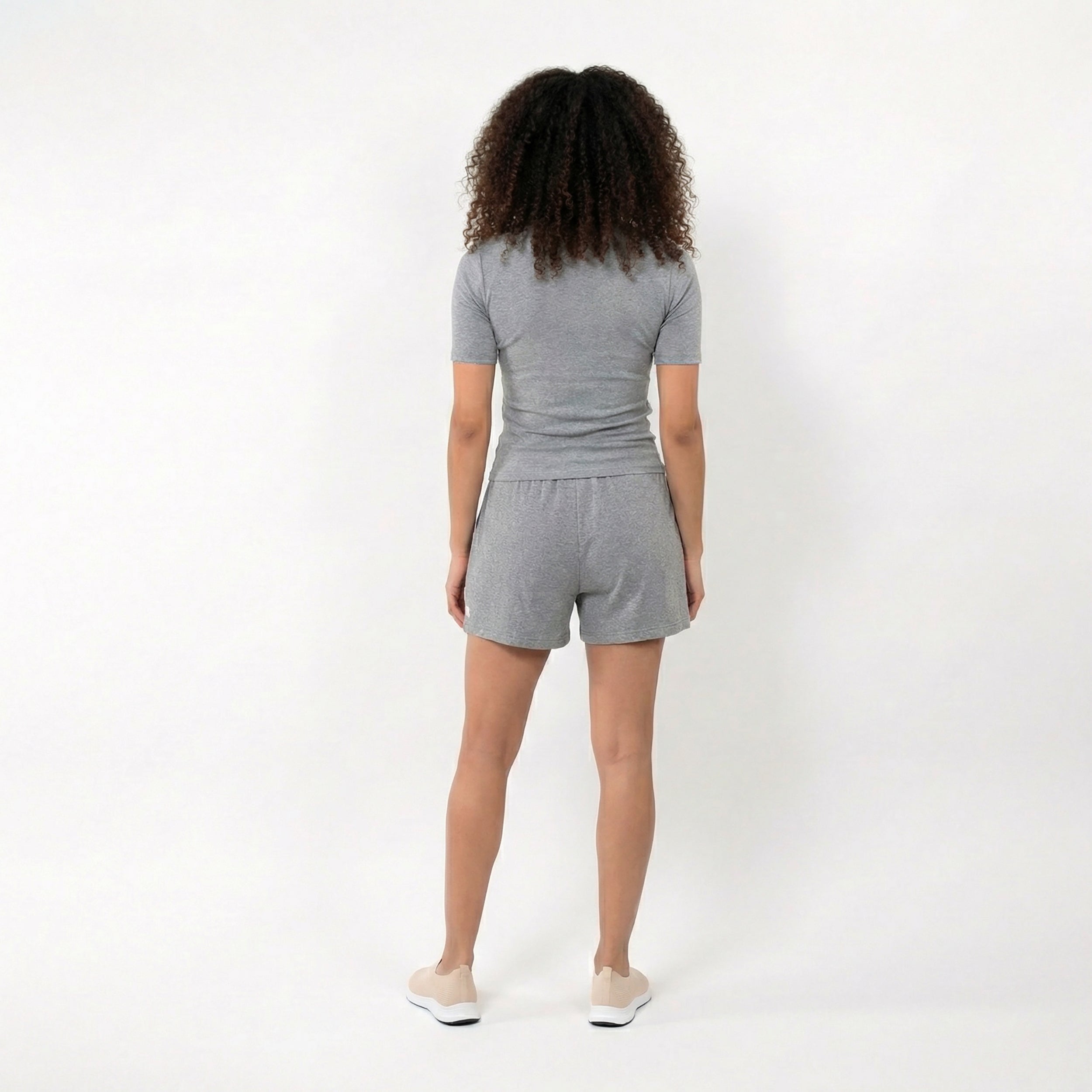isotoner-short-femme-gris-viscose-ecovero-nuit image 4
