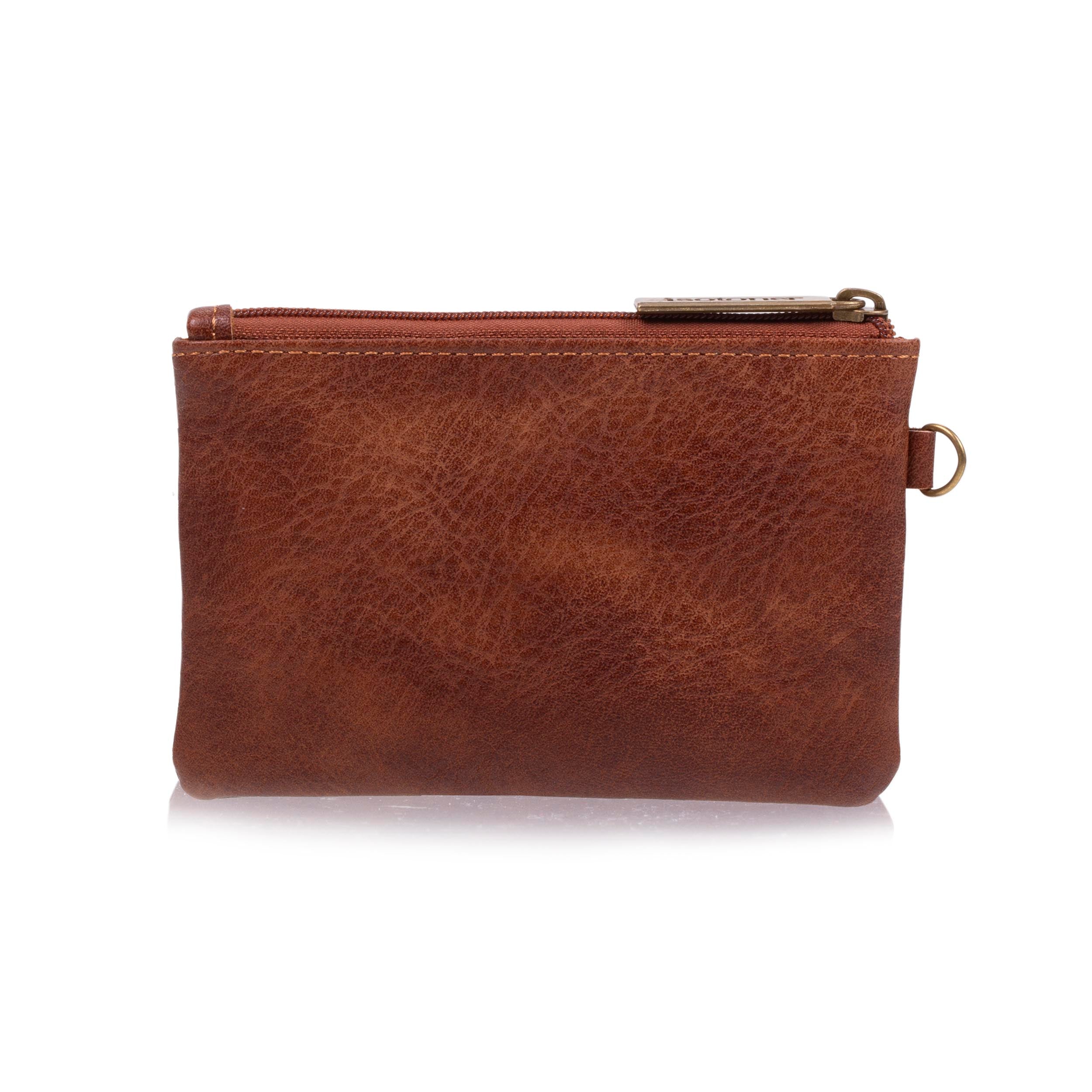 isotoner-porte-monnaie-homme-zipp-camel-rfid-vintage-compact image 3
