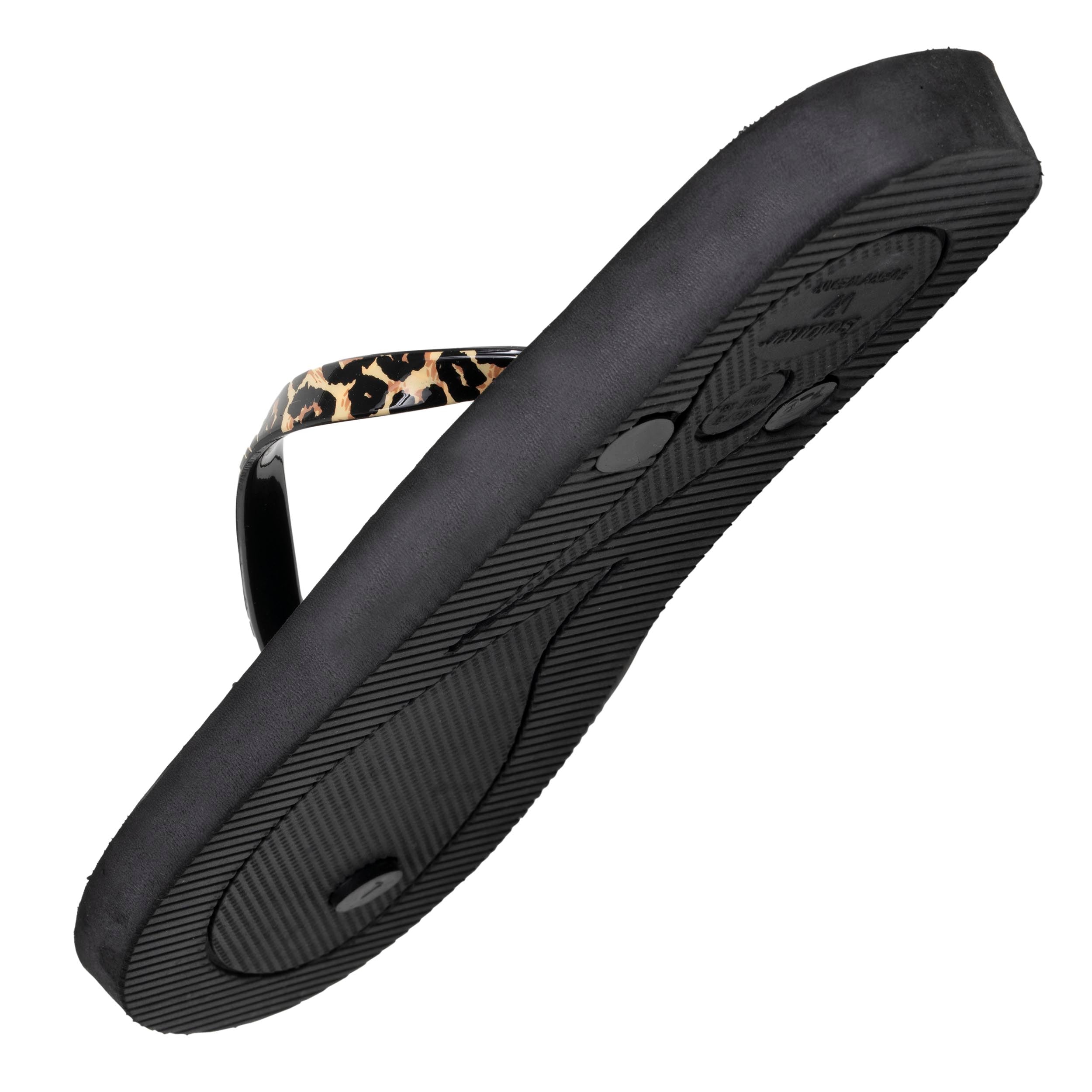 isotoner-tongs-femme-everywear-tige-l-opard-noir image 5