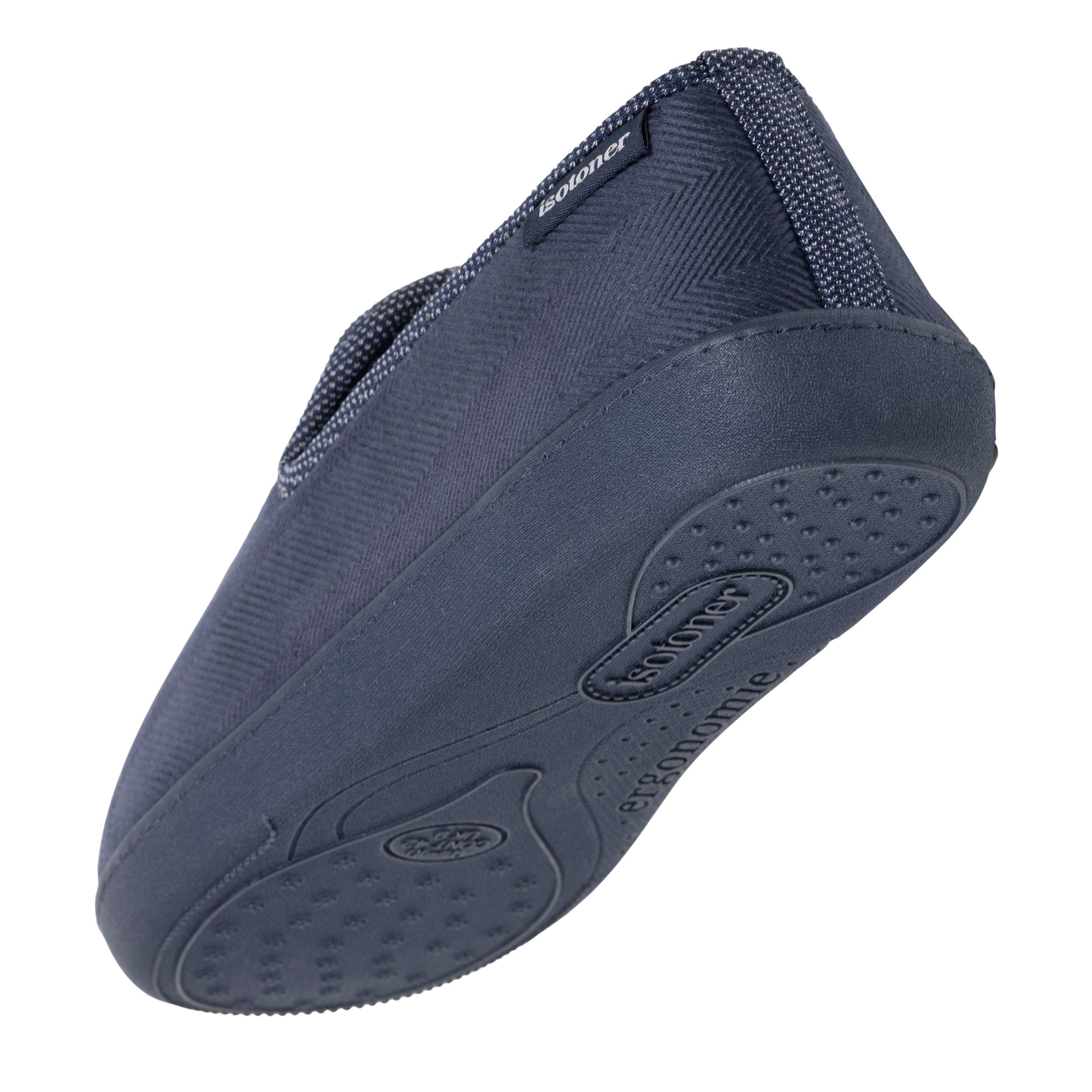 isotoner-chaussons-charentaises-homme-marine-chin image 5