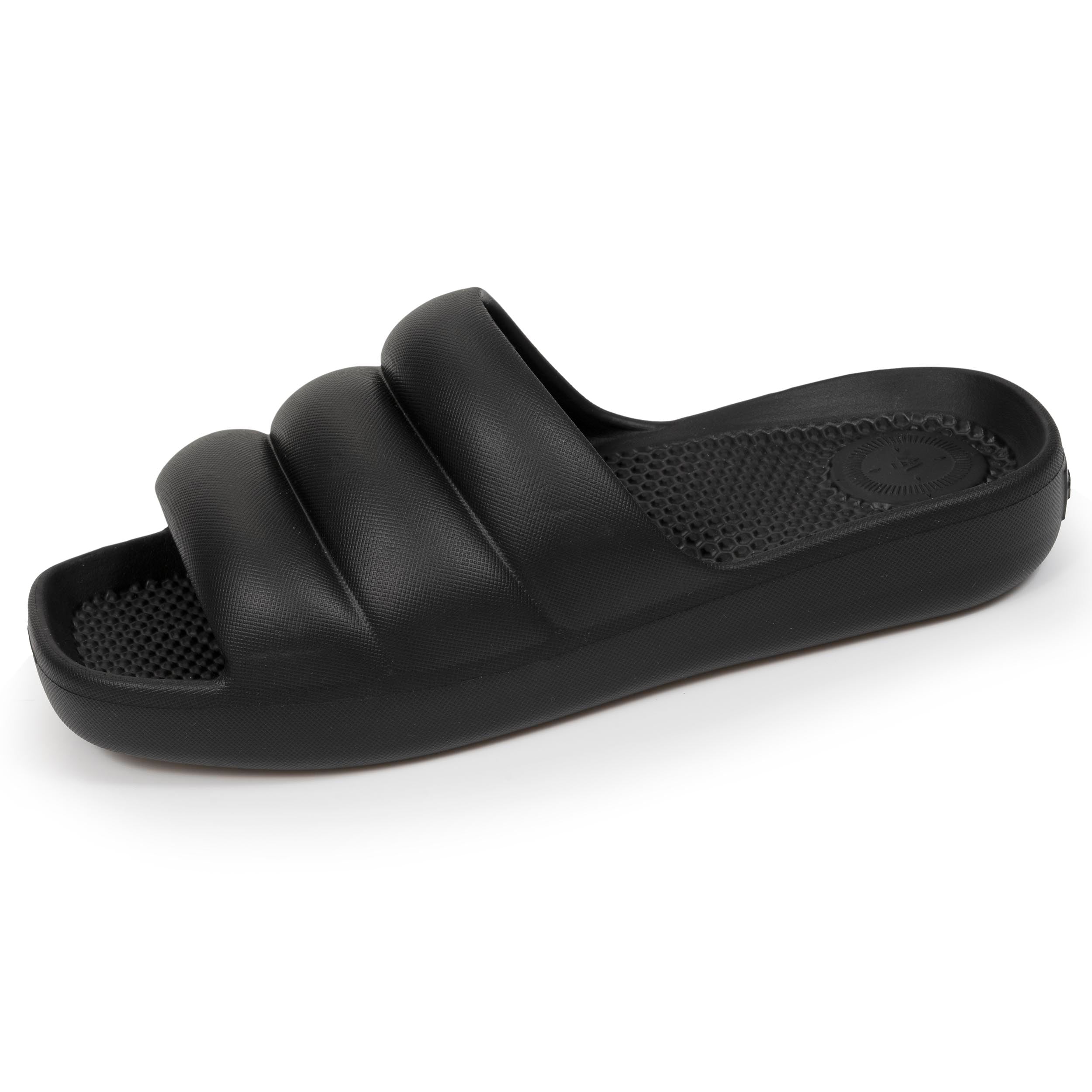 isotoner-mules-claquettes-femme-everywear-noir image 1