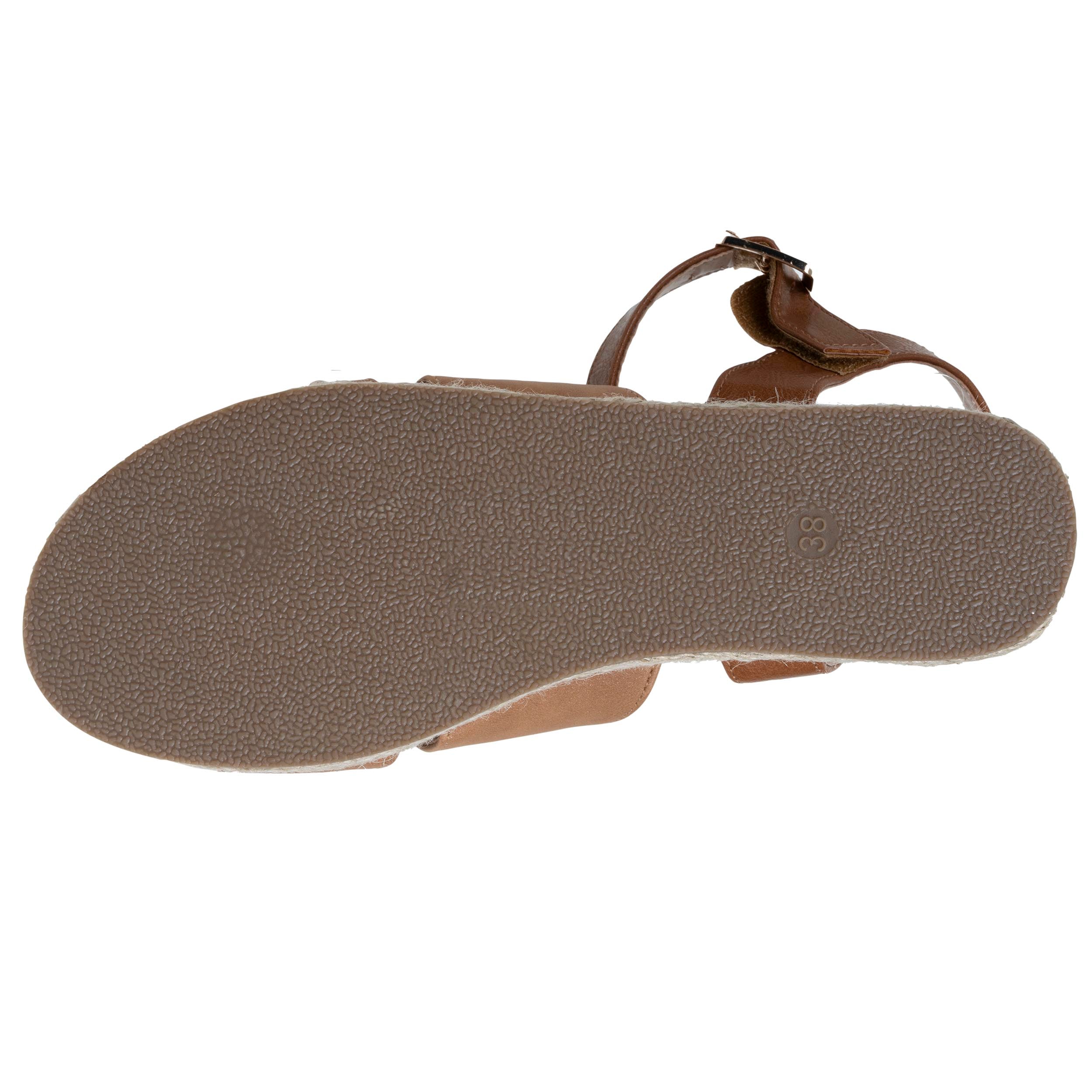 isotoner-sandales-femme-plateforme-corde-camel image 5