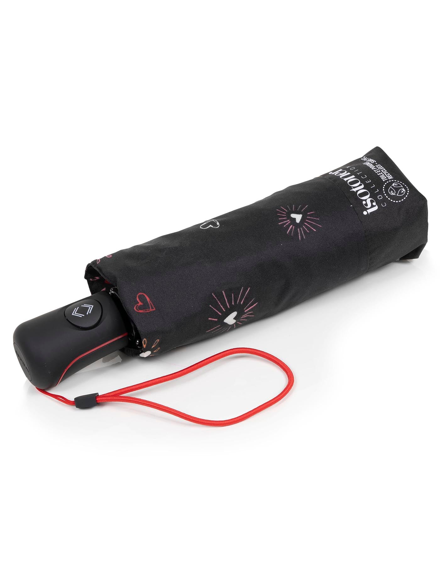 isotoner-parapluie-mini-auto-c-ur-rouge-ultra-d-perlant image 6
