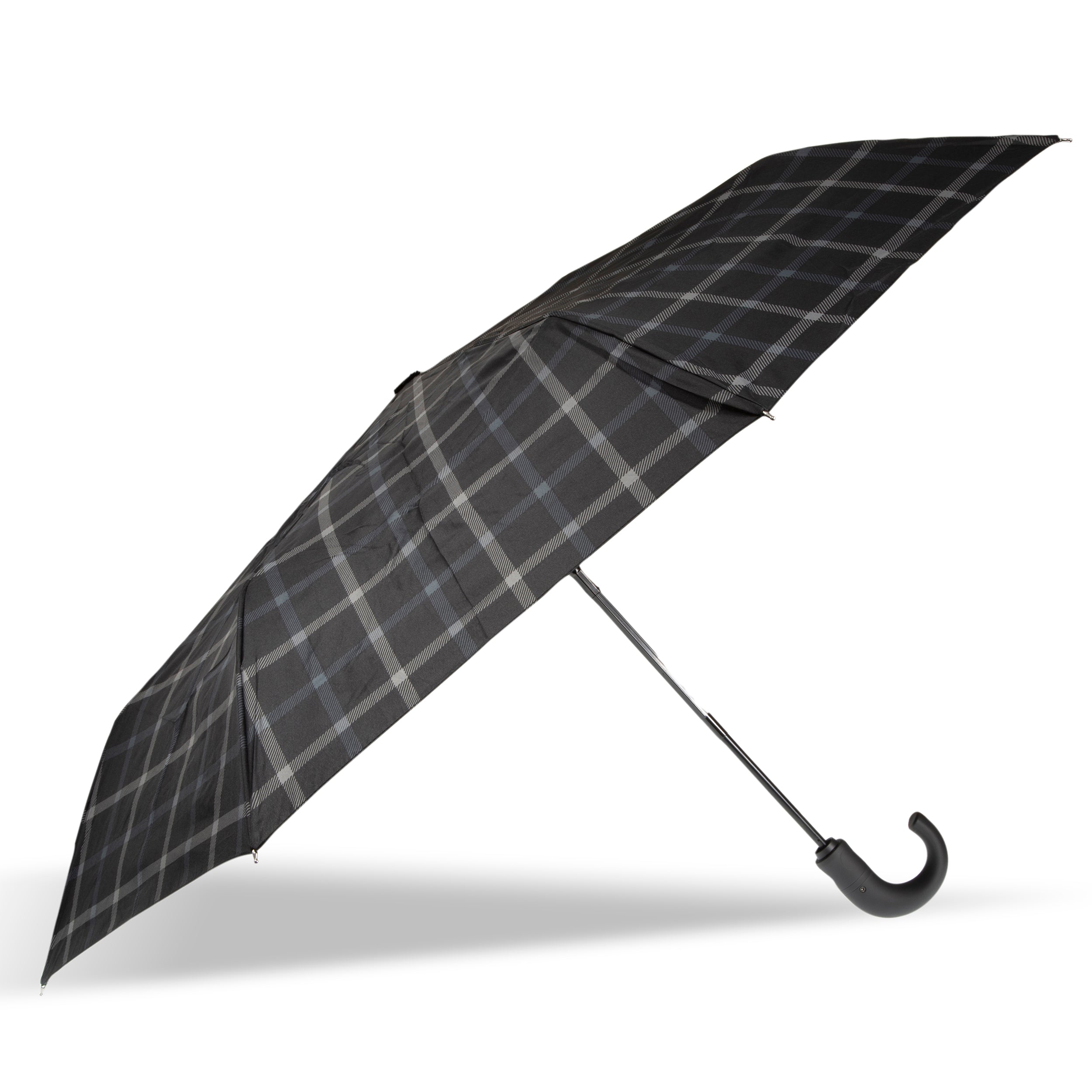 isotoner-parapluie-crook-x-tra-solide-carreaux-automatique image 2