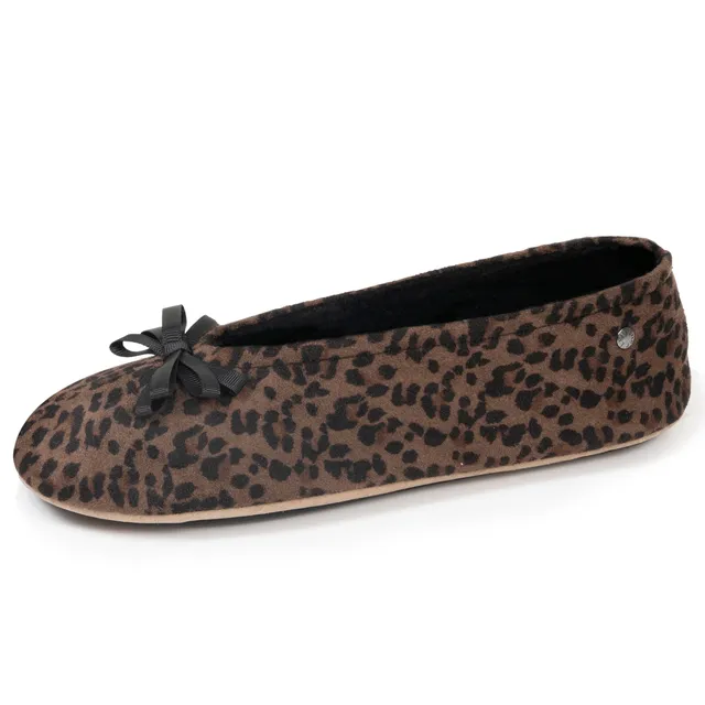 isotoner-chaussons-ballerines-femme-l-opard-premium image 1