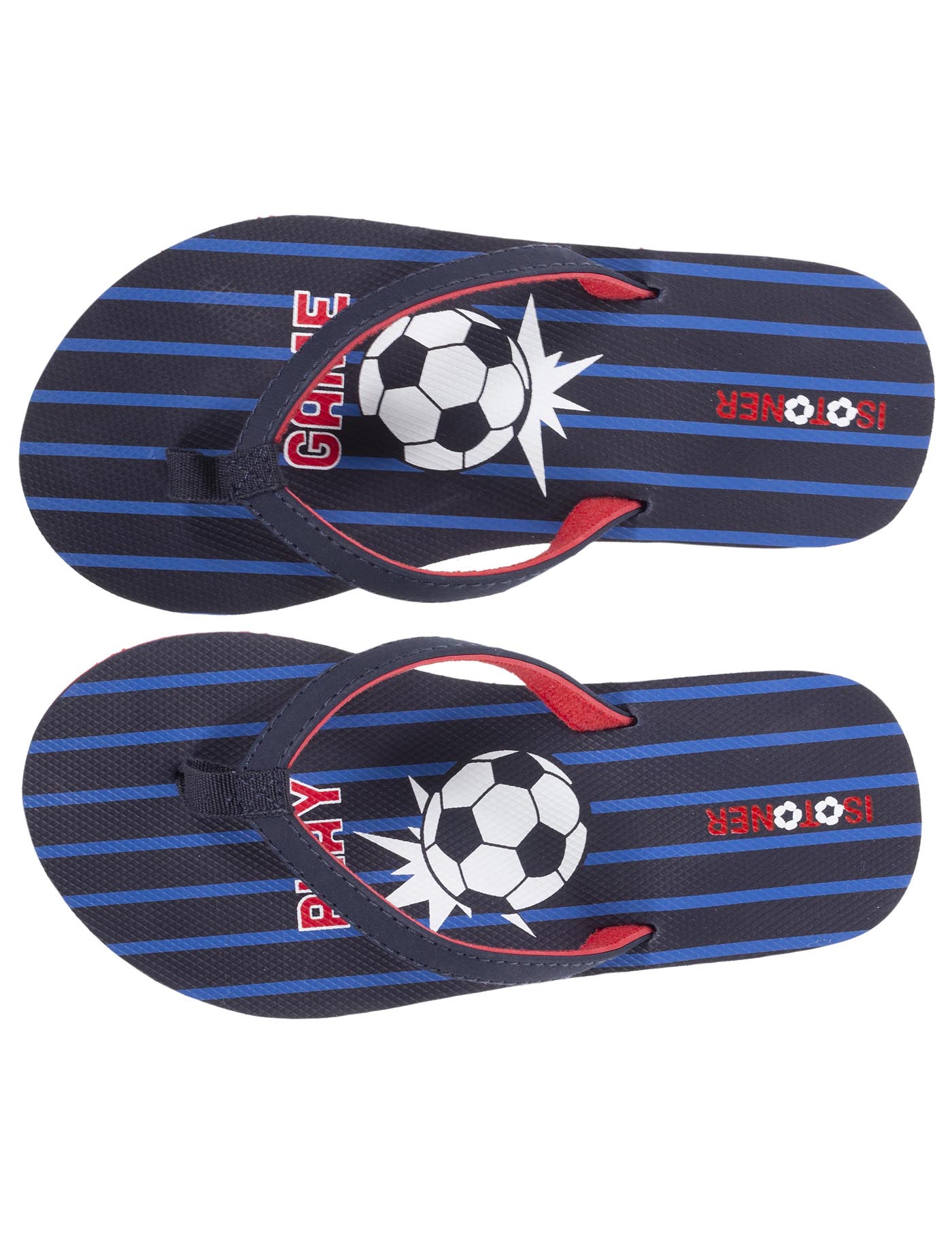 isotoner-tongs-enfant-football-marine-semelle-moelleuse image 7