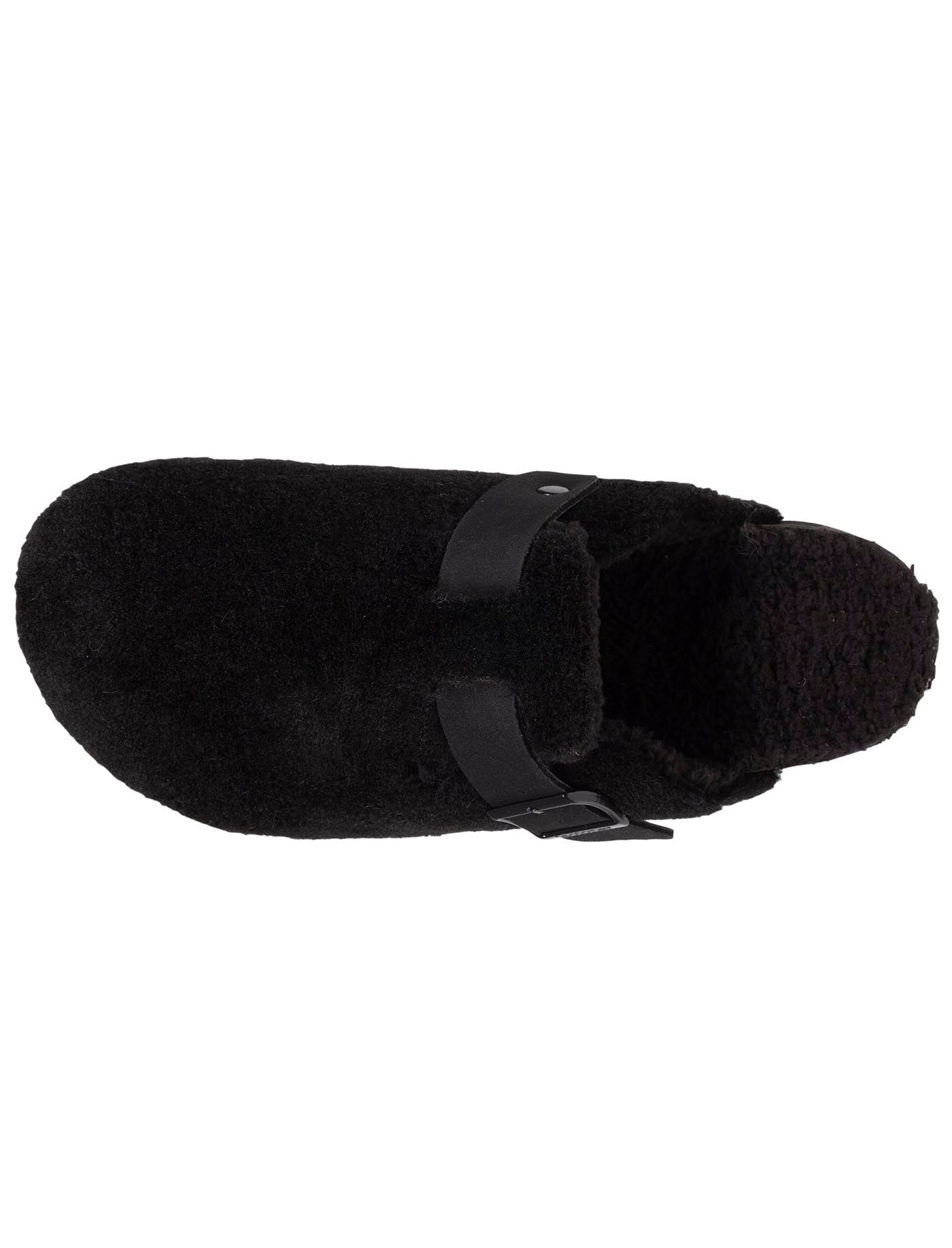 isotoner-chaussons-mules-sabot-homme-noir-sherpa-everywear image 7