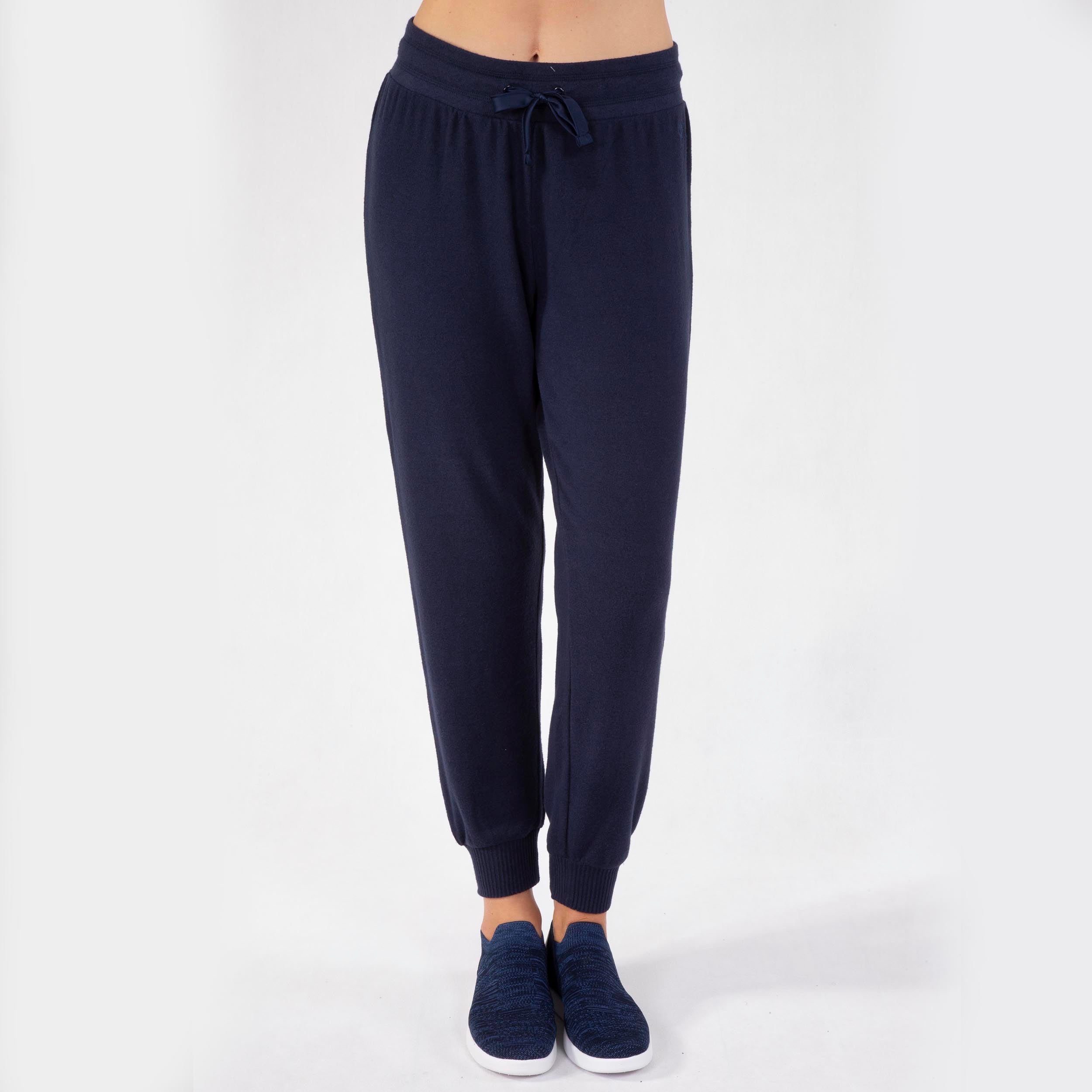isotoner-pantalon-jogger-femme-marine-chin-ecovero image 1