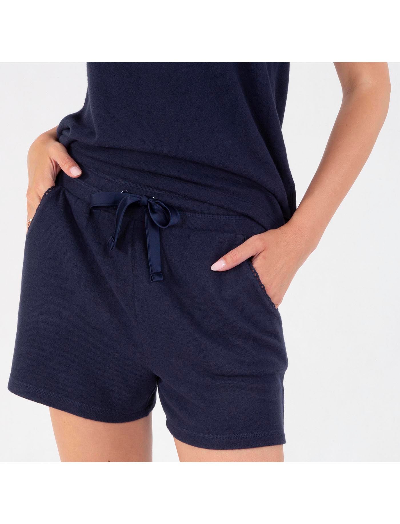 isotoner-short-femme-bleu-marine-viscose-ecovero image 6