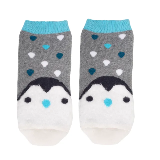 isotoner-chaussettes-antid-rapantes-enfant-gris-1-4-ans-pingouin image 1