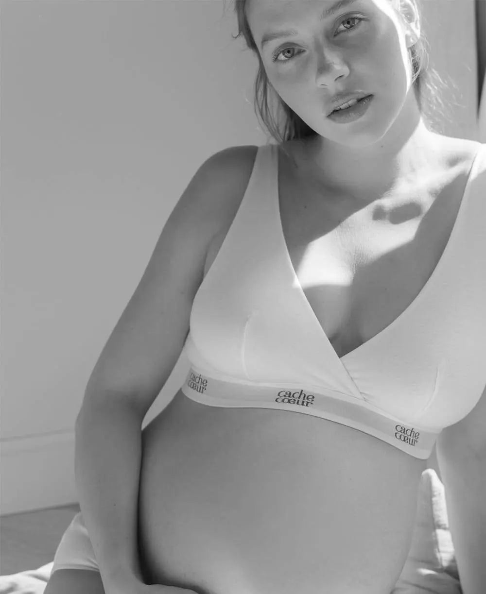 cache-c-ur-life-lot-de-2-brassi-res-grossesse-et-allaitement-blanc-noir image 3