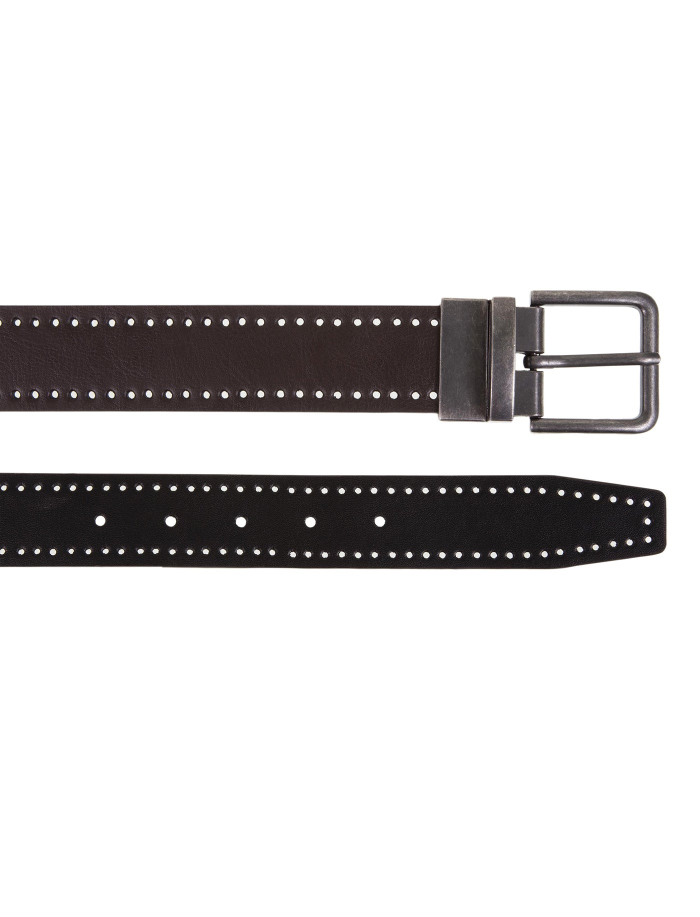isotoner-ceinture-homme-2-en-1-noir-marron-r-versible image 7
