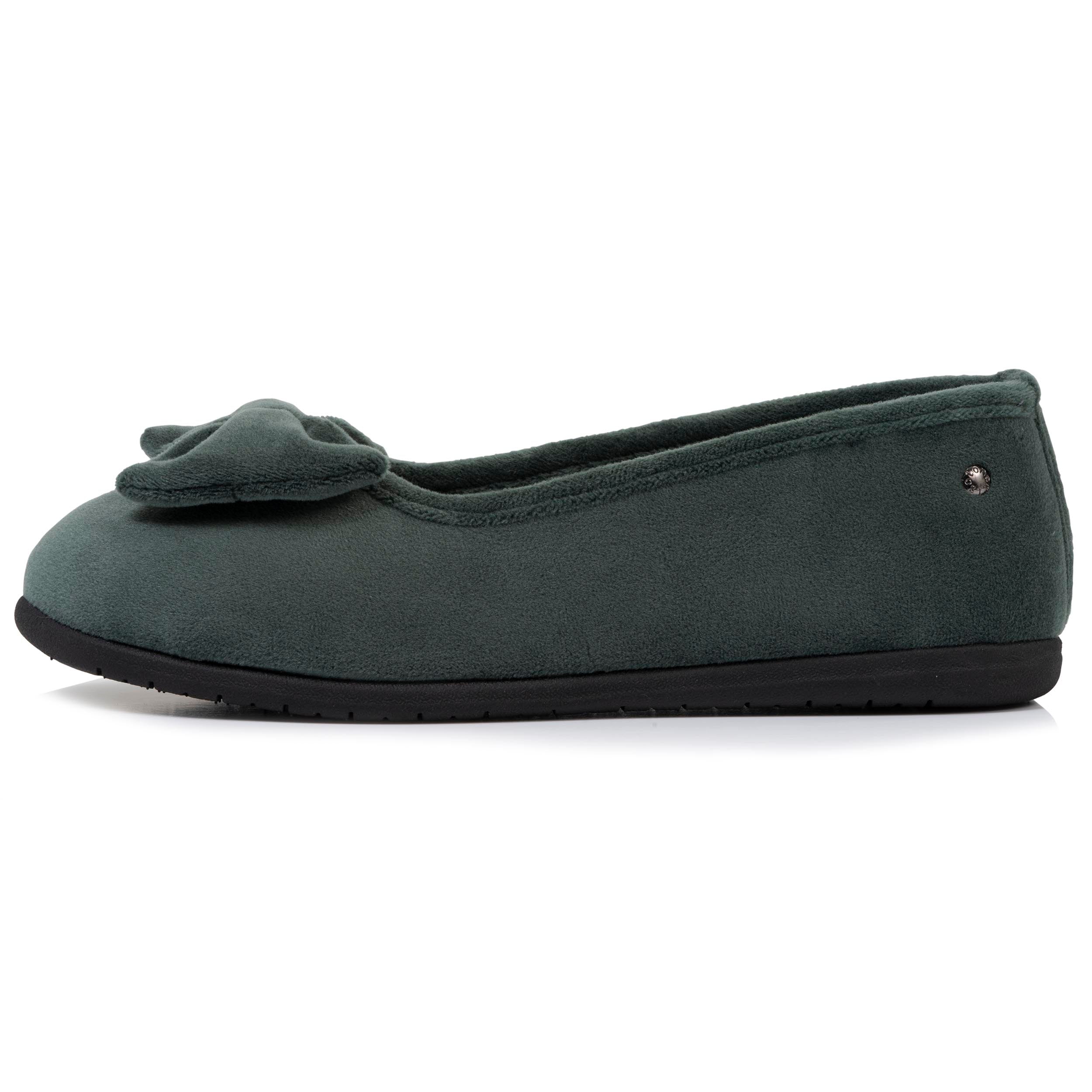 isotoner-chaussons-ballerines-confort-femme-sauge-everywear image 3