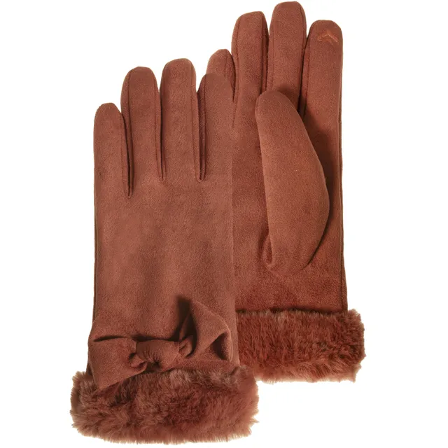 isotoner-gants-femme-ultra-chaud-tactiles-paprika image 1