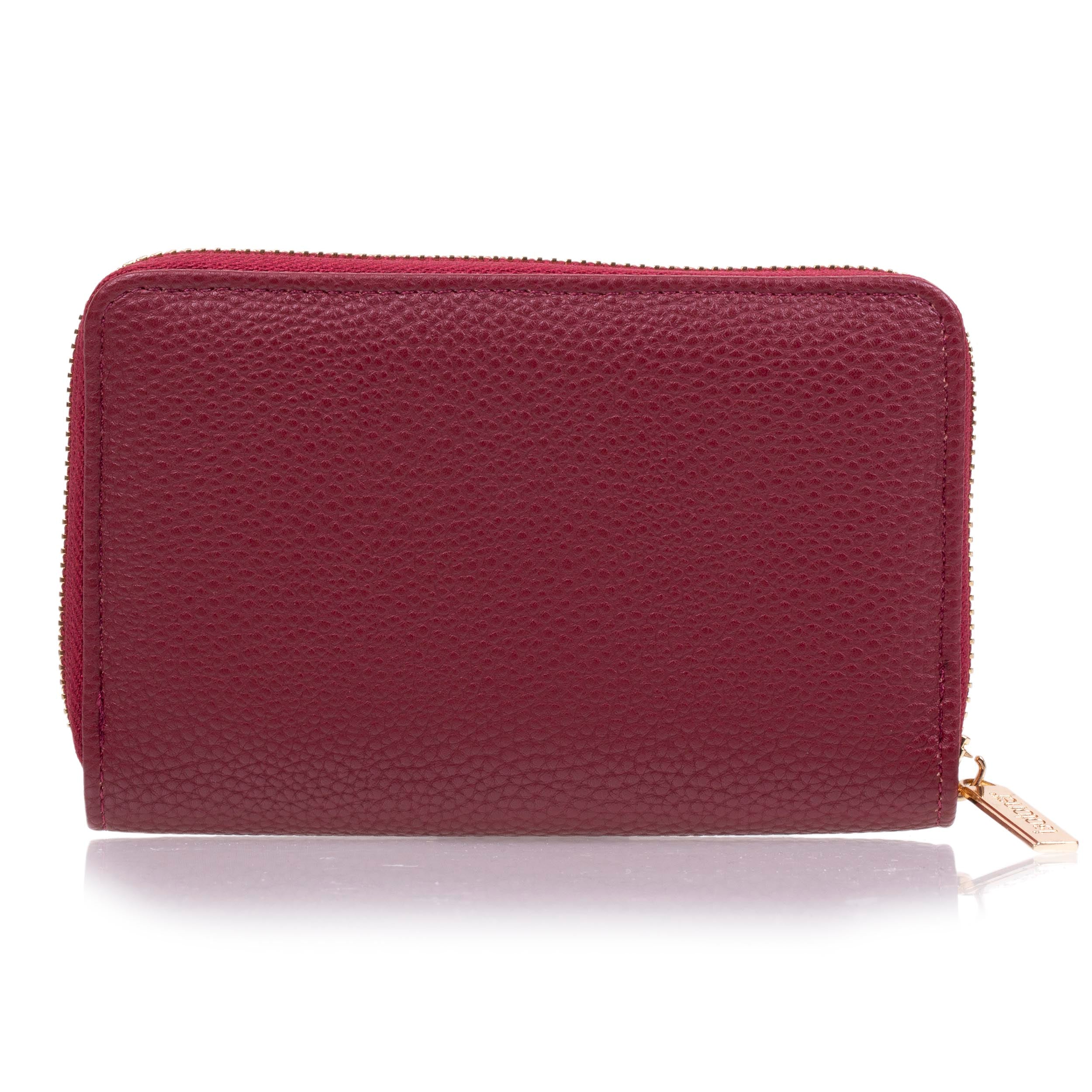 isotoner-portefeuille-femme-zipp-rouge-rfid image 3