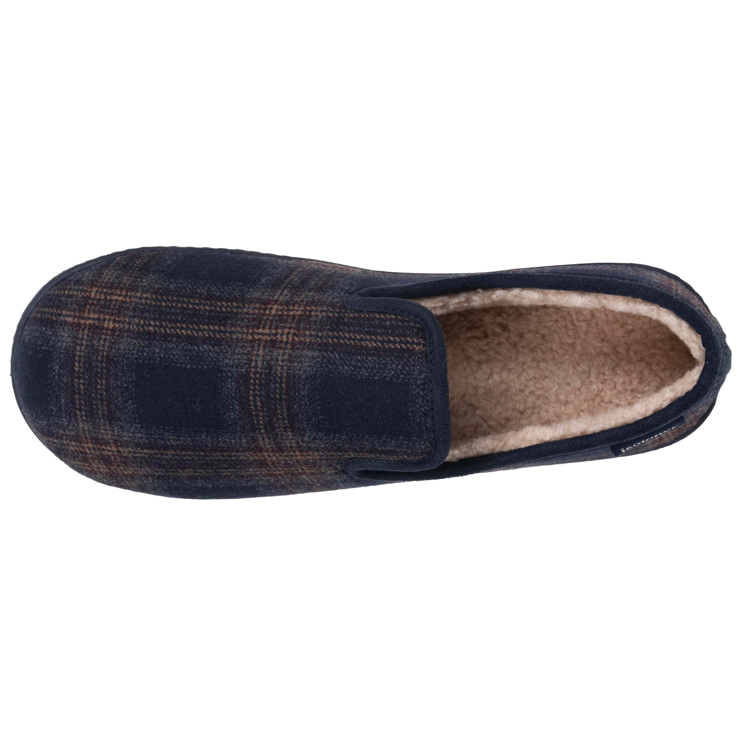 isotoner-chaussons-charentaises-homme-tartan-marine image 3