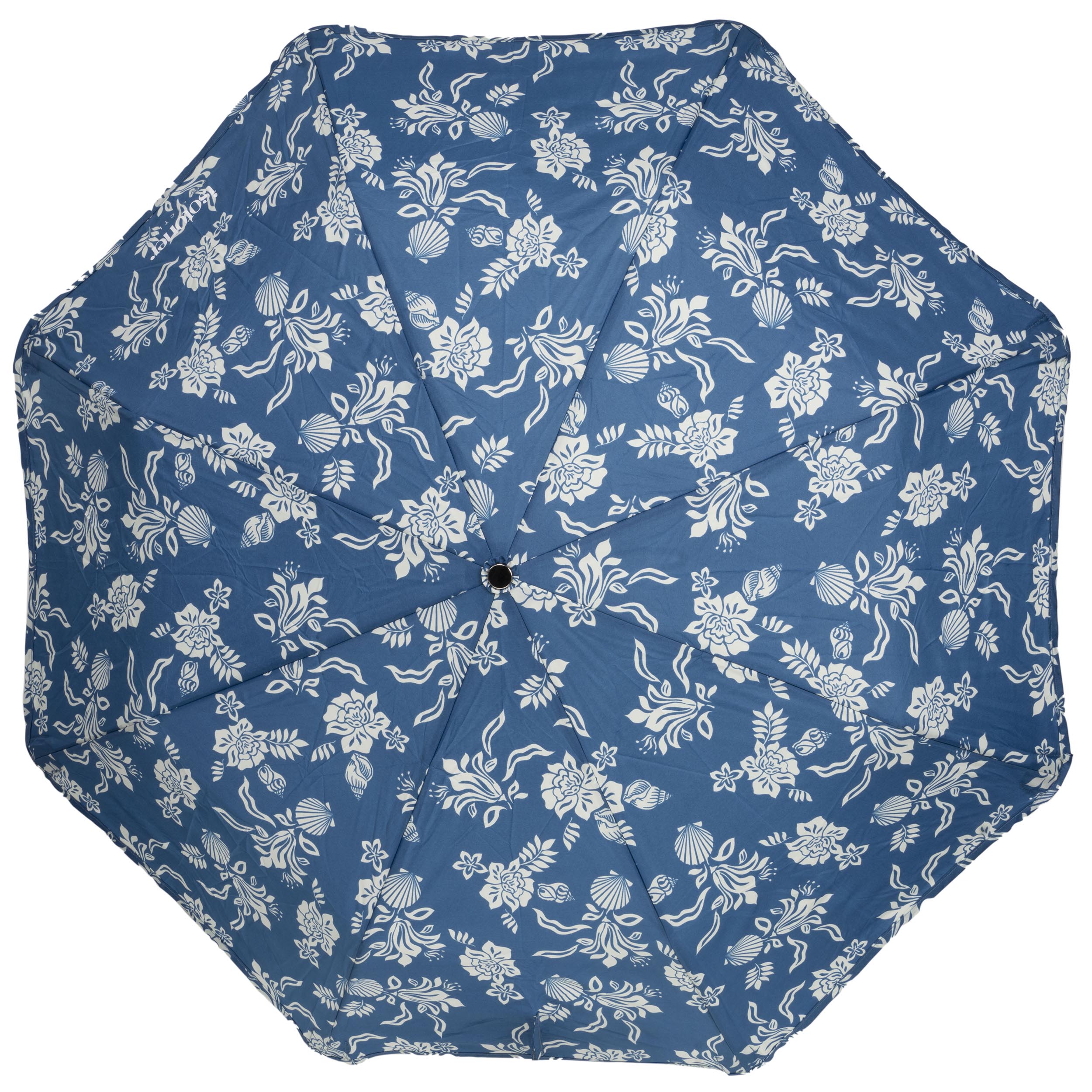 isotoner-parapluie-x-tra-solide-28-cm-coquillage-bleu-femme image 3