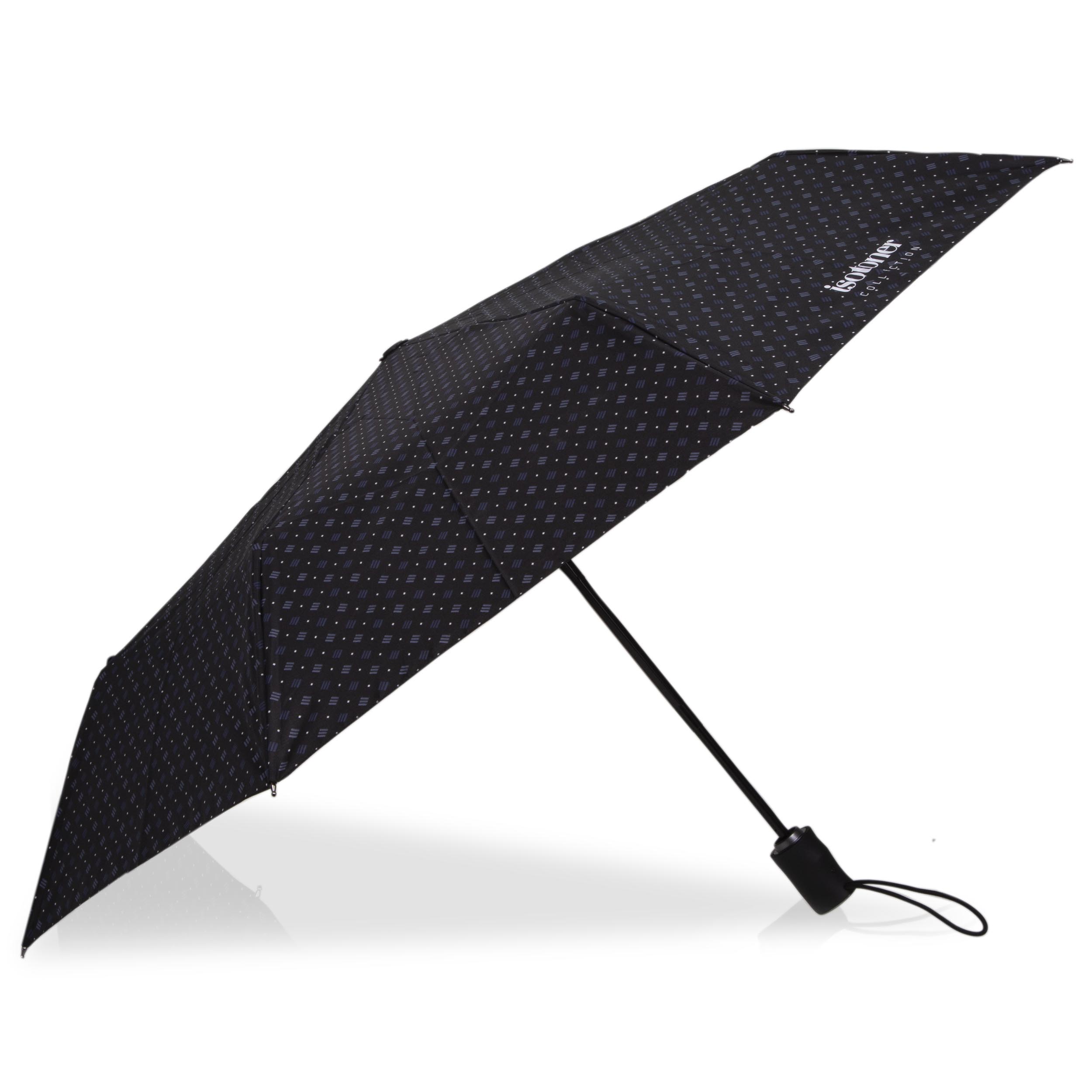 isotoner-parapluie-x-tra-solide-pliant-cravate-trait-homme image 3