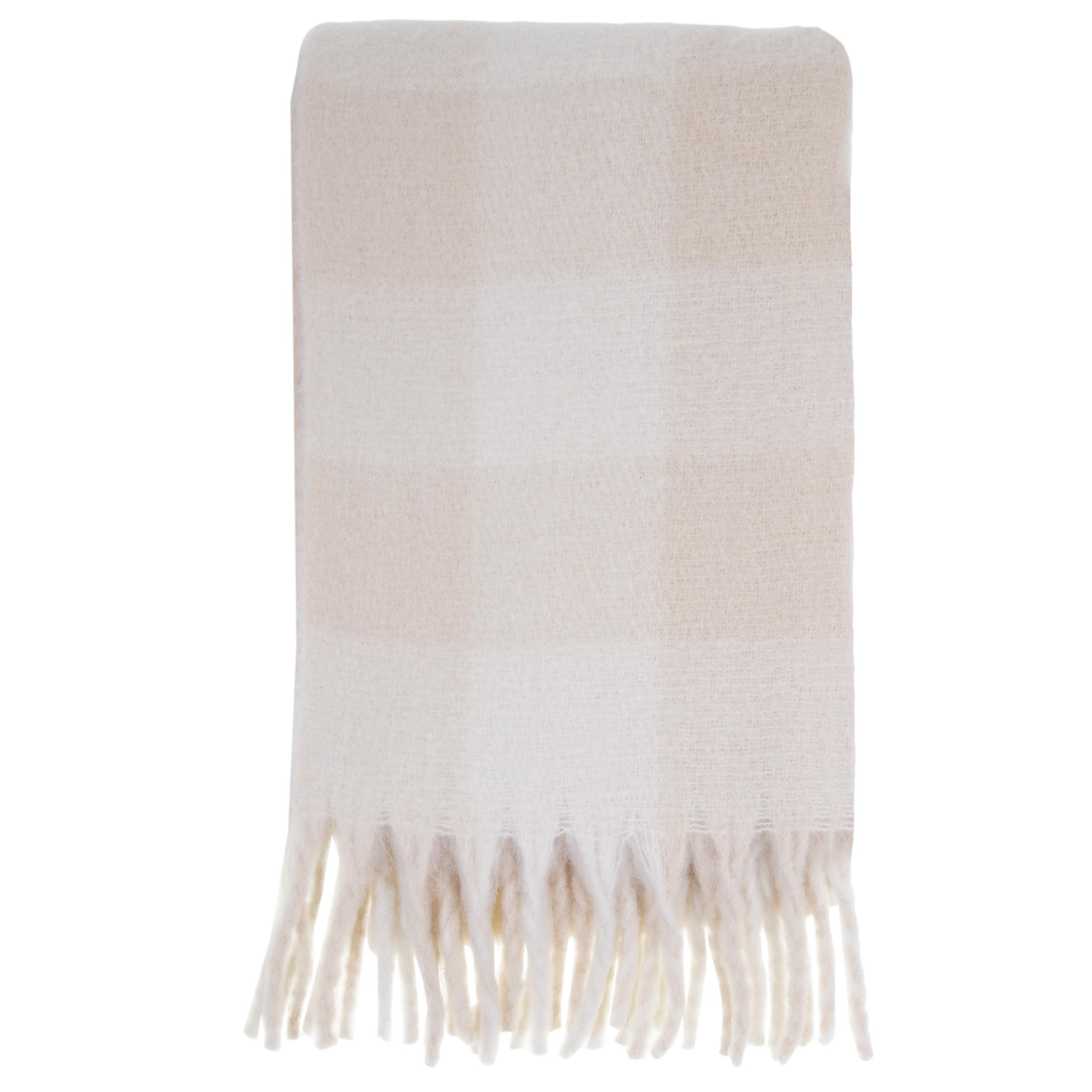 isotoner-charpe-plaid-femme-franges-cr-me-206-cm image 3
