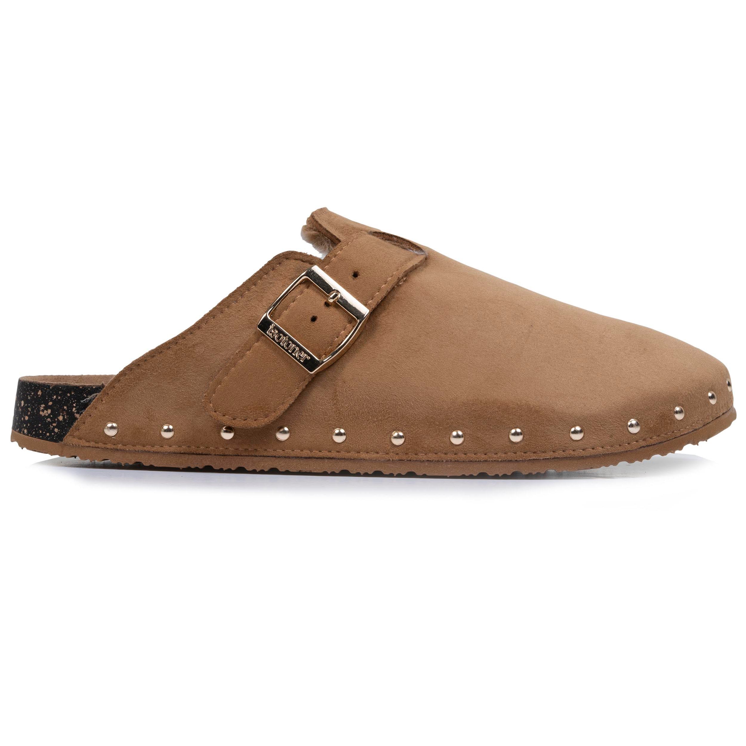 isotoner-sabots-fourr-s-femme-camel-clous image 7