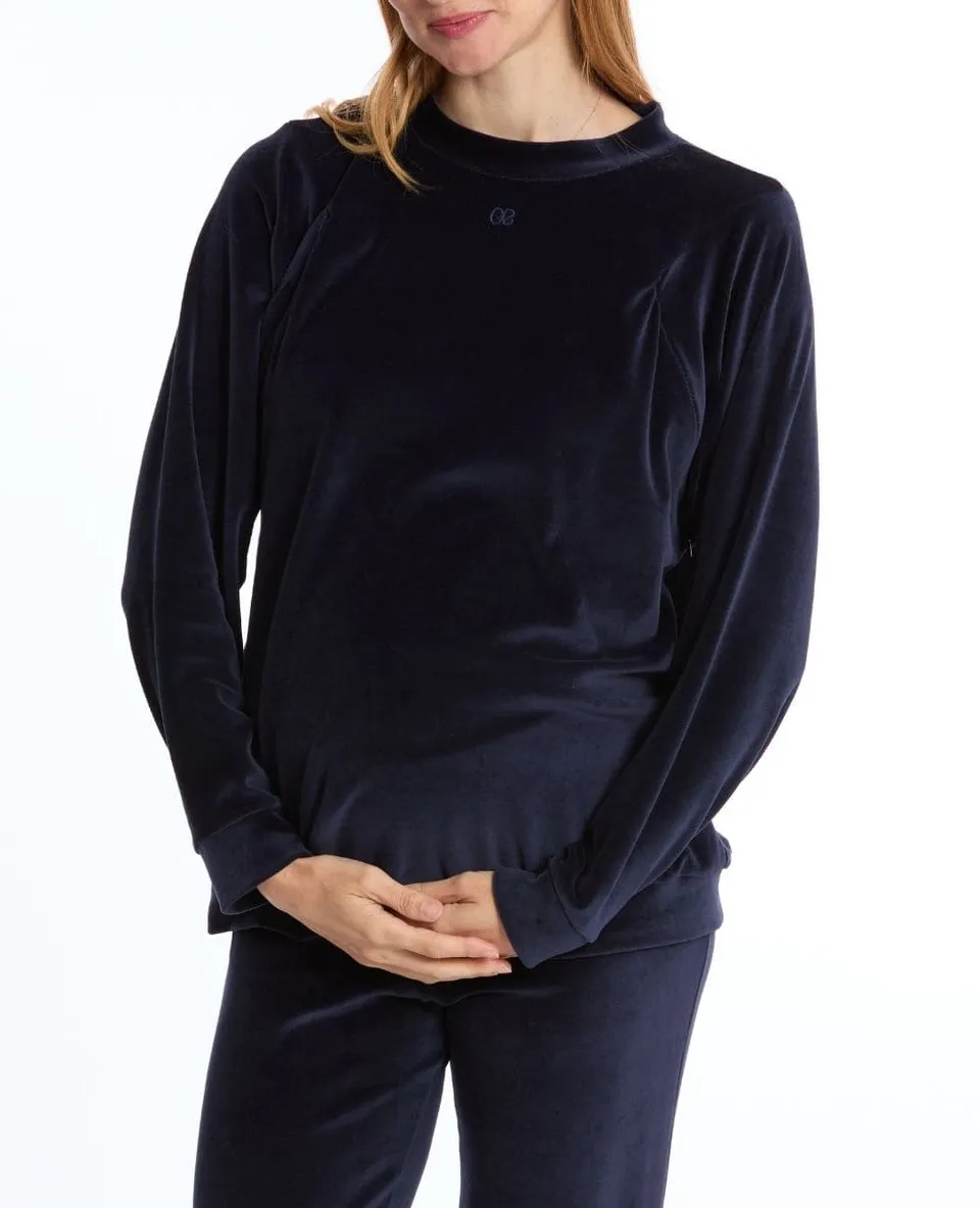 cache-c-ur-sweat-de-grossesse-et-d-allaitement-enzo-marine image 1