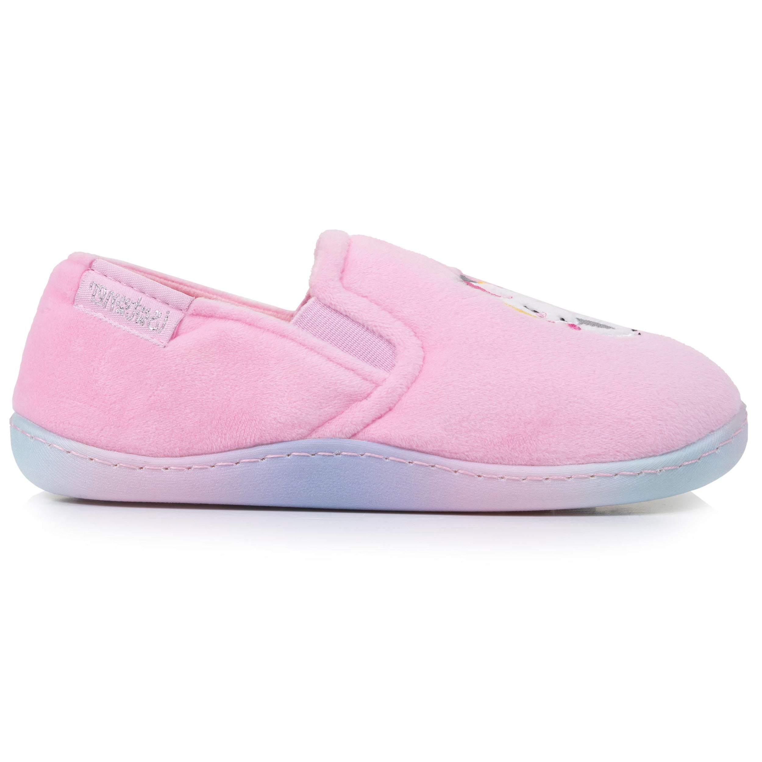 isotoner-chaussons-mocassins-enfant-rose-licorne image 8