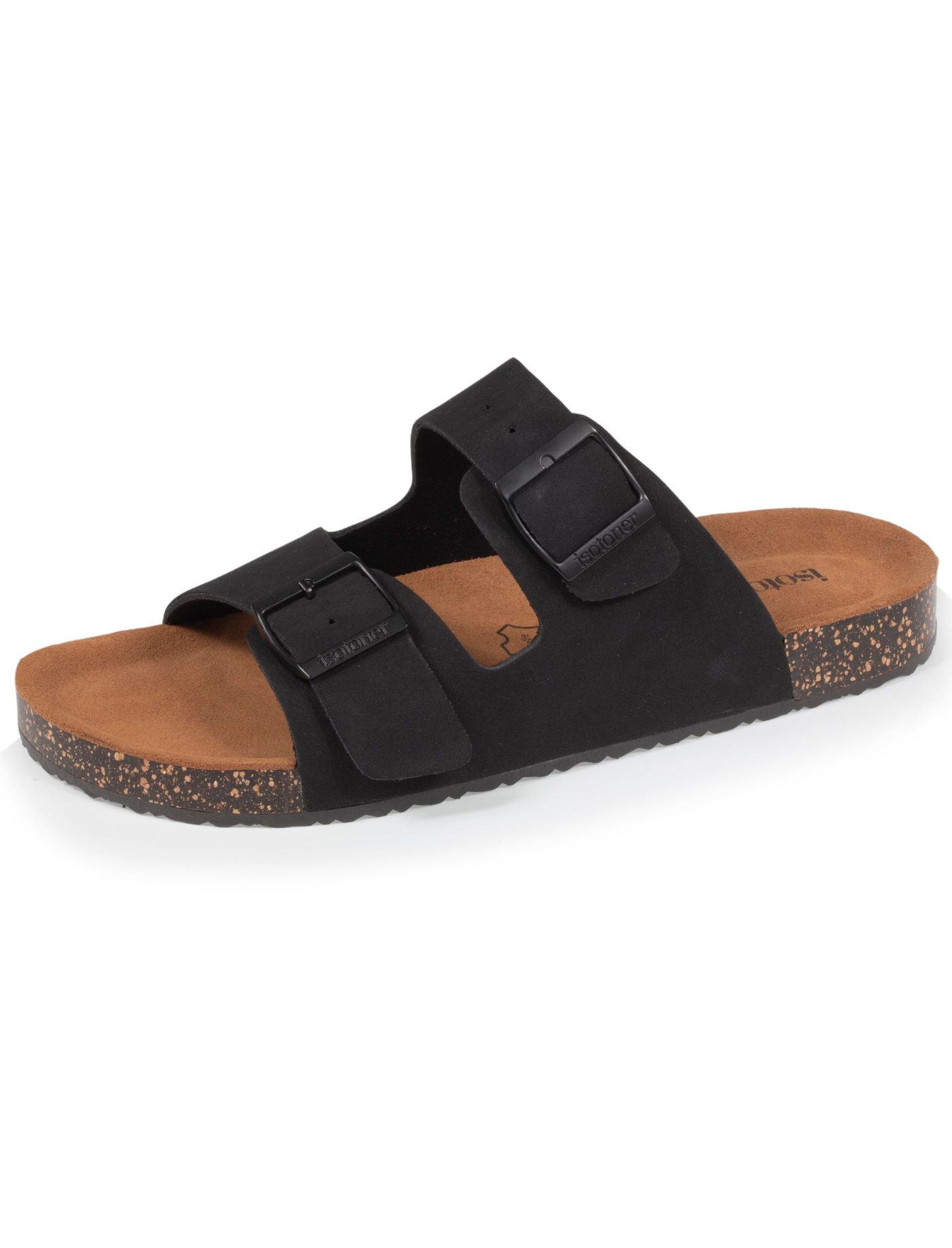 isotoner-mules-sandales-homme-double-bride-noir image 6