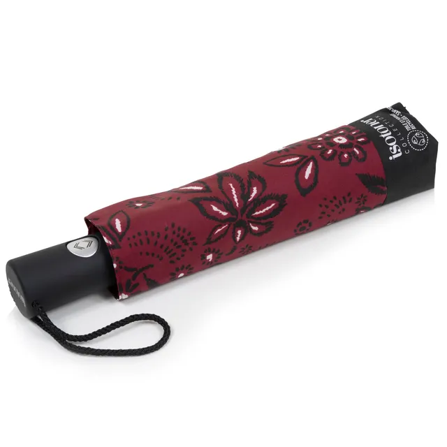 isotoner-parapluie-auto-bandana-bordeaux image 1