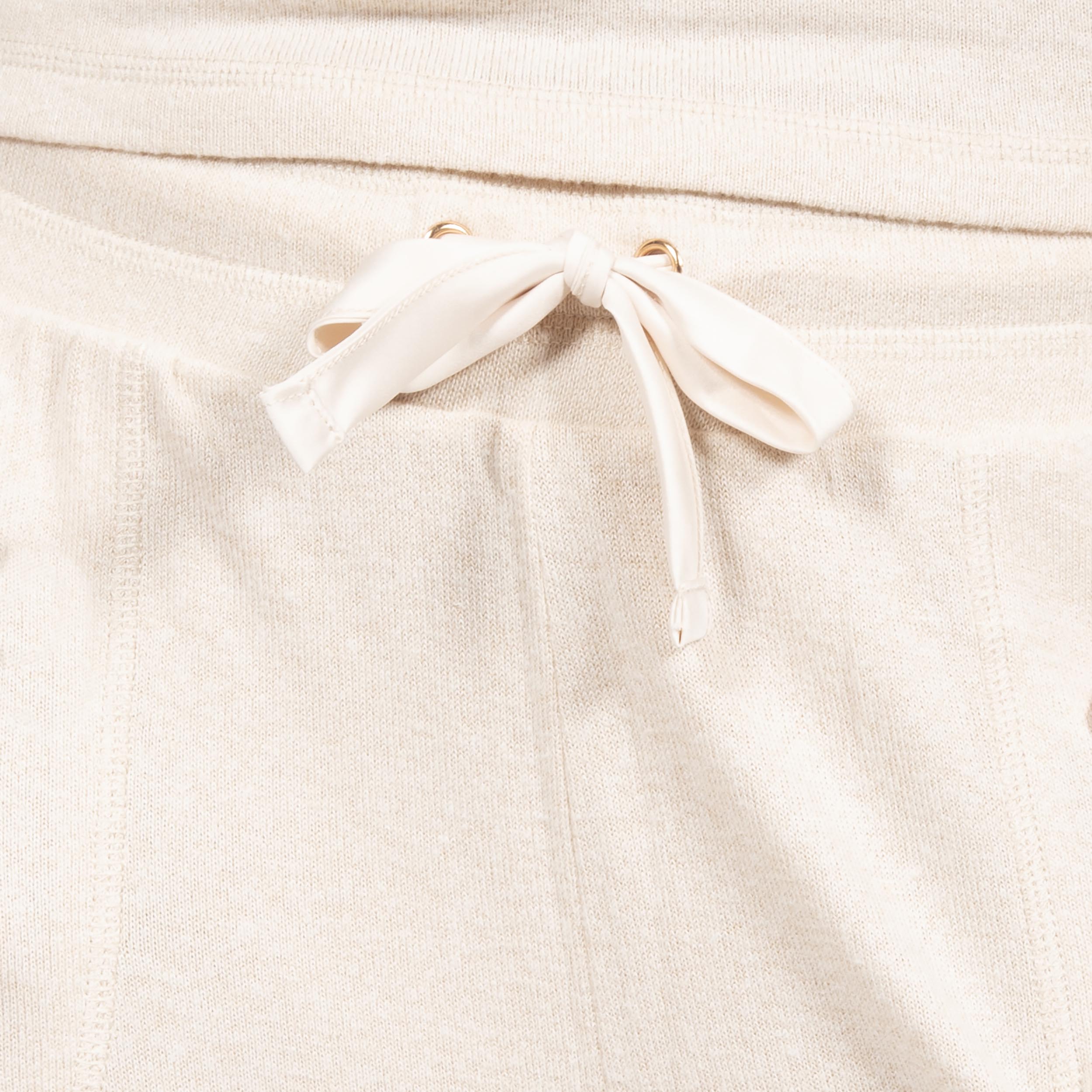 isotoner-pantalon-jogger-femme-beige-homewear-ultra-doux image 2