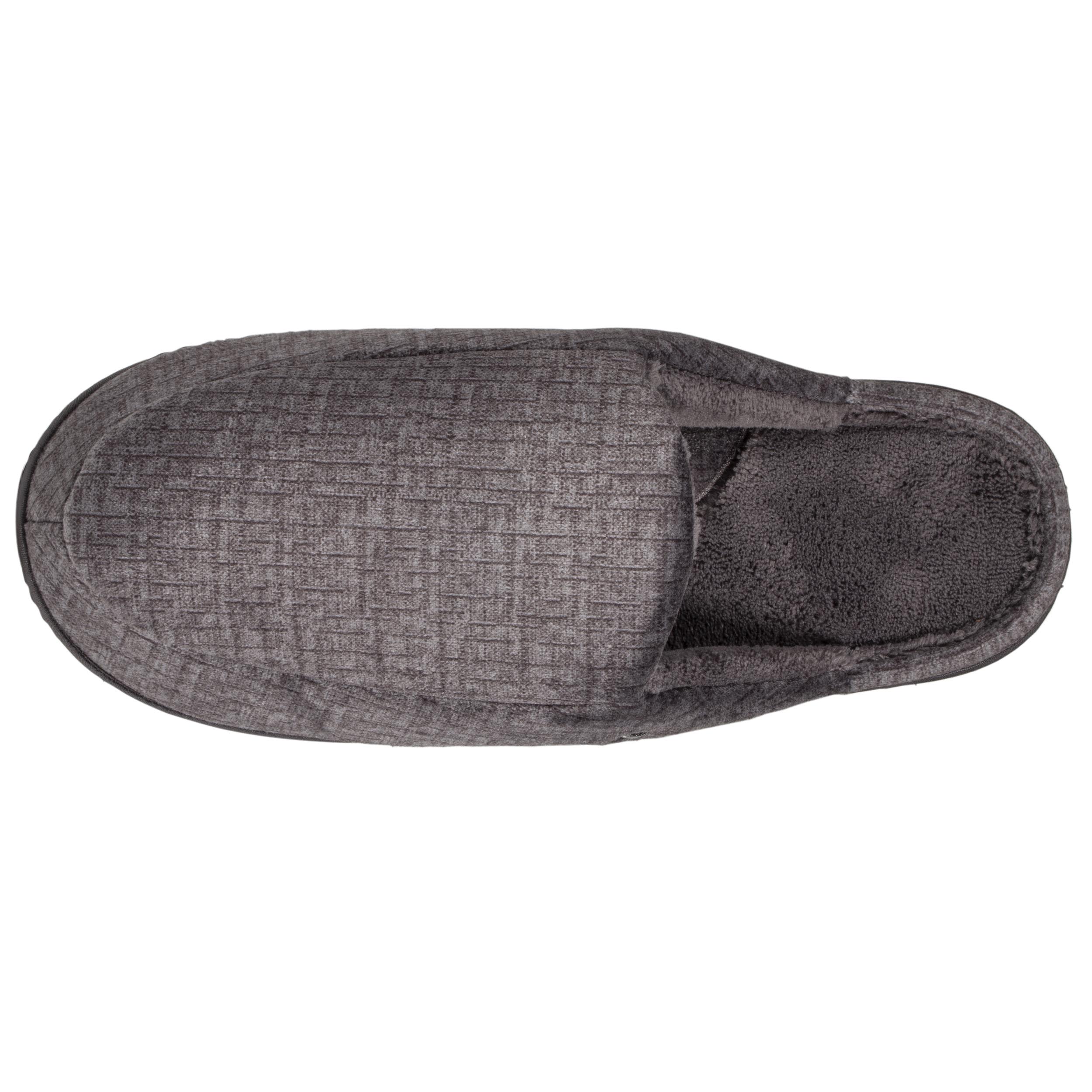 isotoner-chaussons-mules-homme-gris-premium image 2