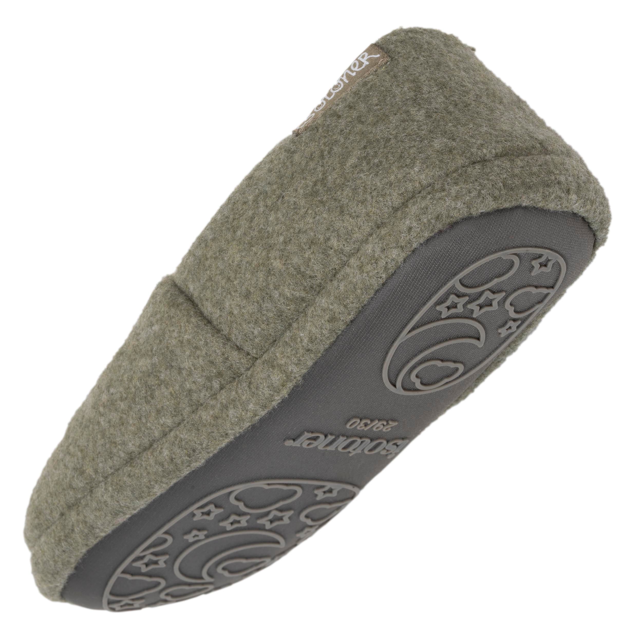 isotoner-chaussons-slippers-gar-on-kaki-chin-dinosaure image 5