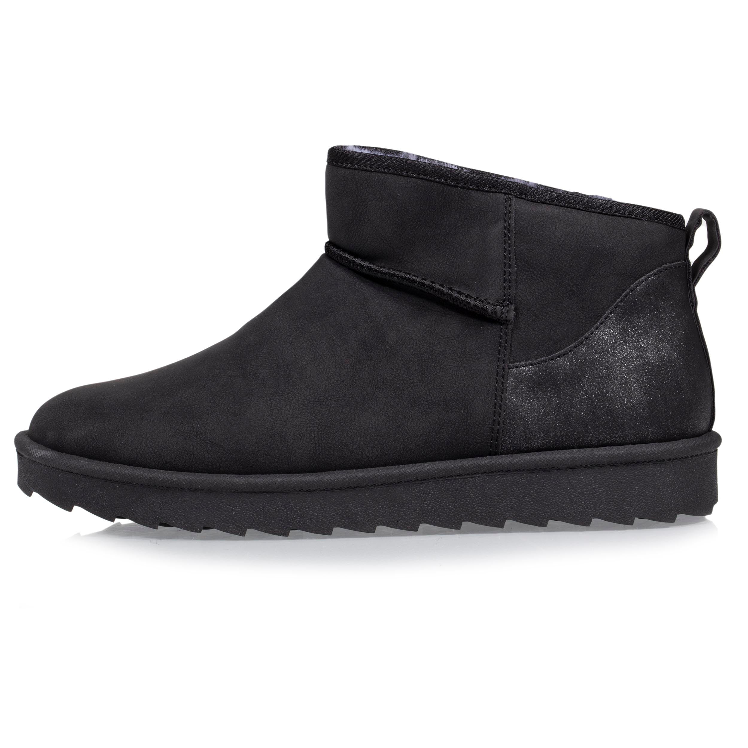 isotoner-bottines-basses-femme-fourr-e-noir image 3