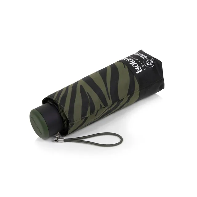 isotoner-parapluie-mini-slim-z-bre-kaki image 1