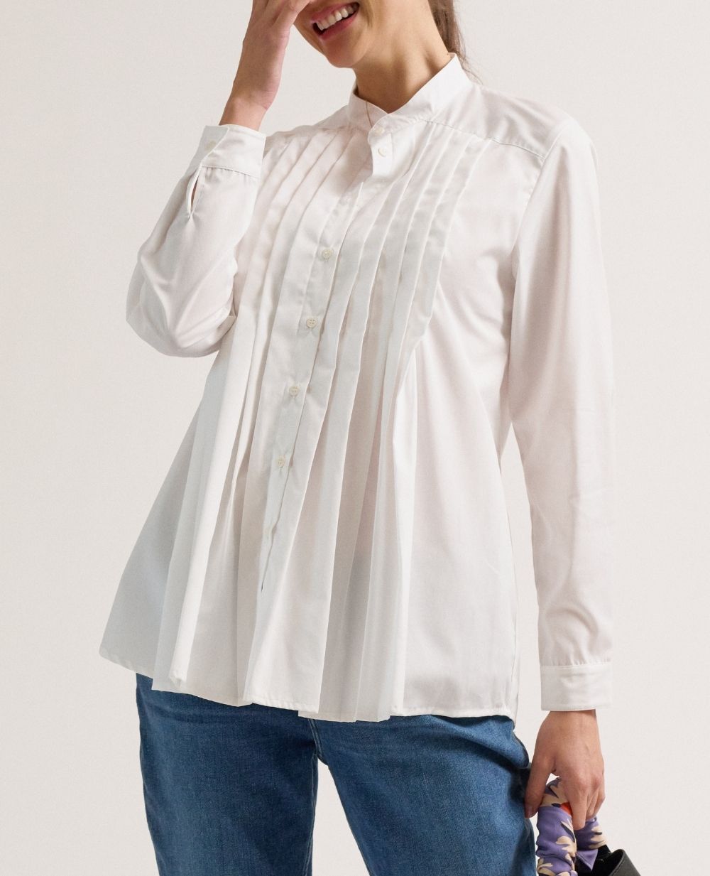 cache-c-ur-chemise-de-grossesse-et-allaitement-ika-blanc image 3