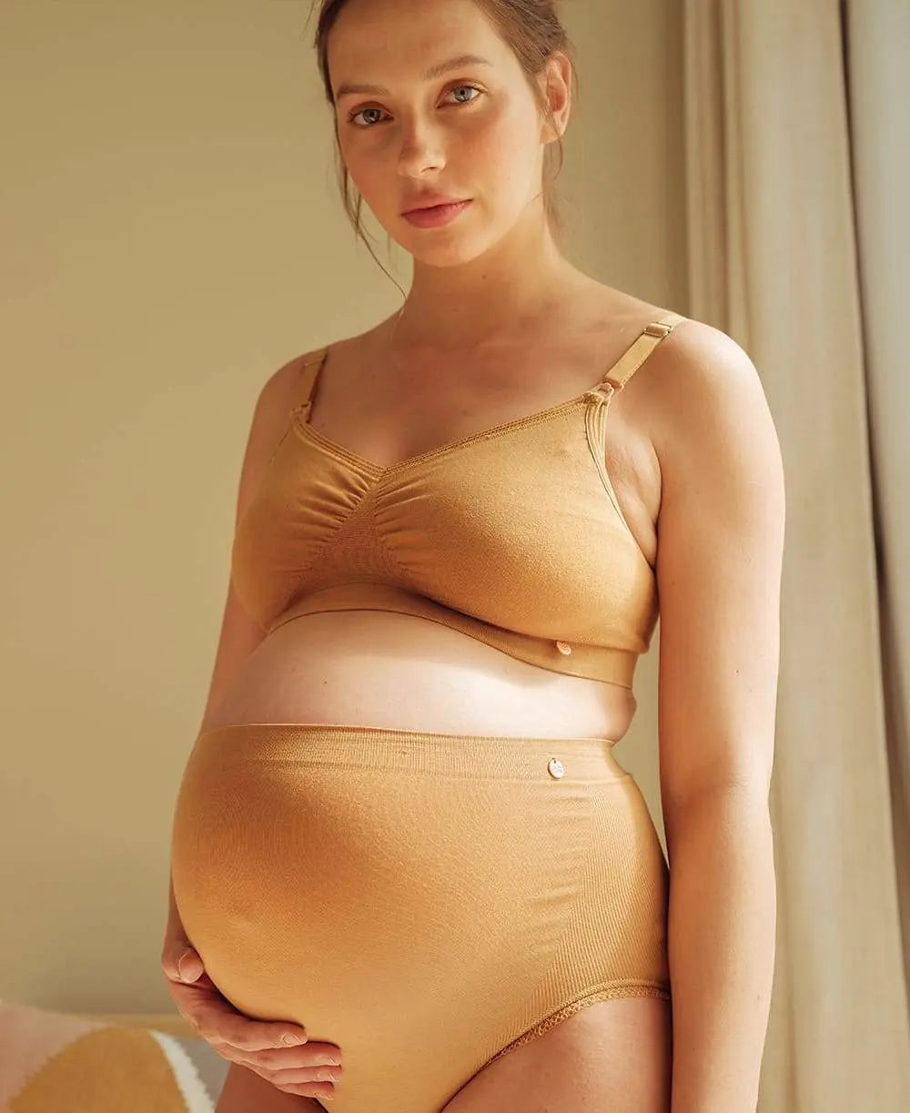 cache-c-ur-maxi-culotte-grossesse-sans-couture-organic-cumin image 6