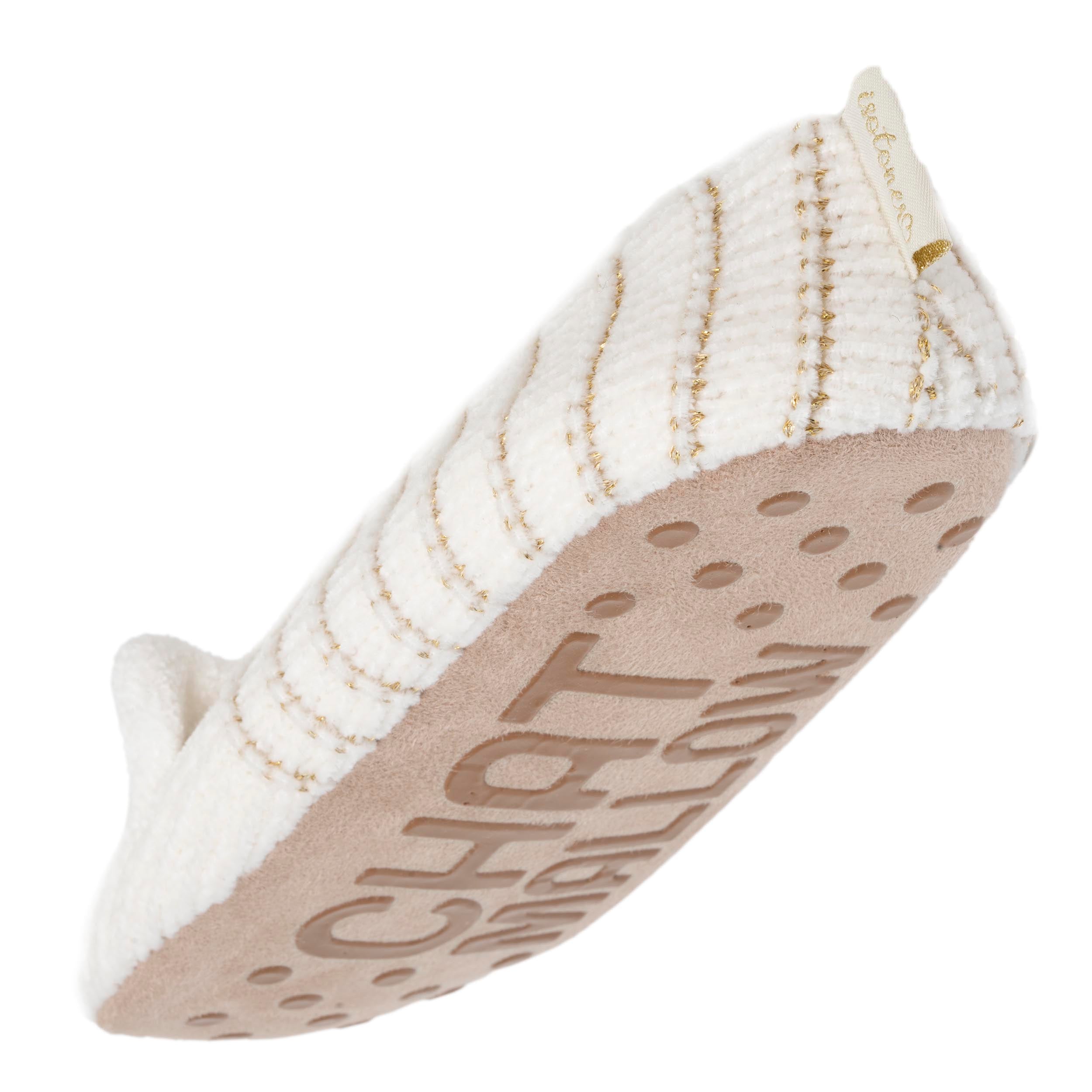 isotoner-chaussettes-chaussons-fourr-es-femme-ivoire-chat image 5