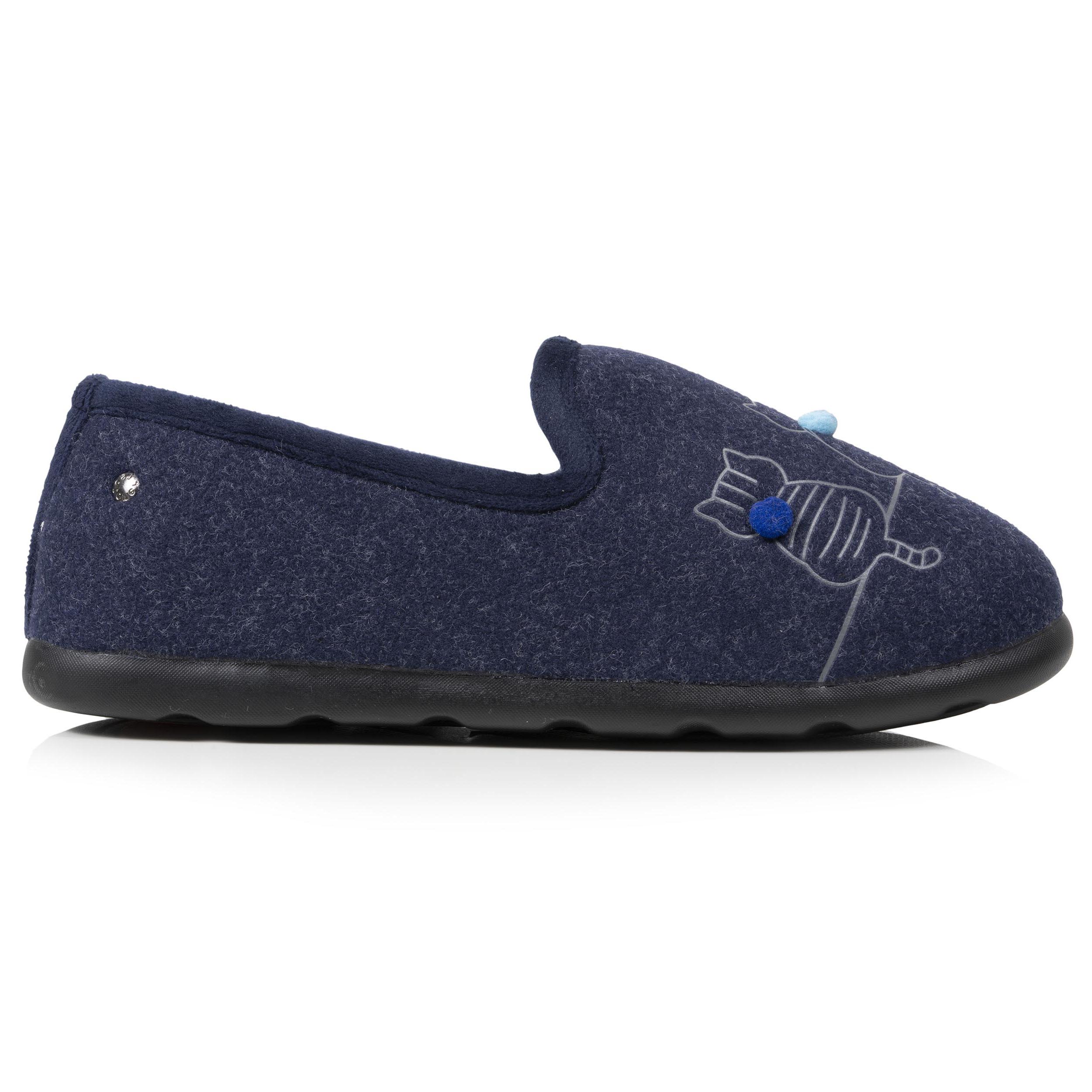 isotoner-chaussons-slippers-femme-bleu-charentaises image 8