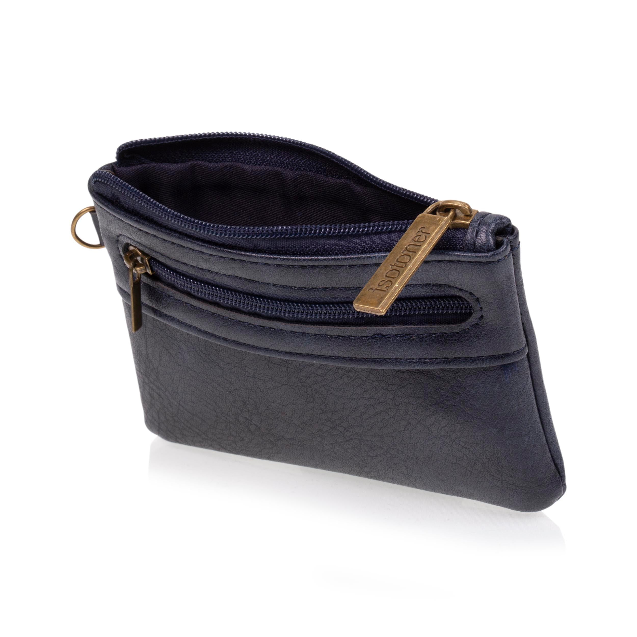 isotoner-porte-monnaie-homme-zipp-marine-anti-rfid image 2