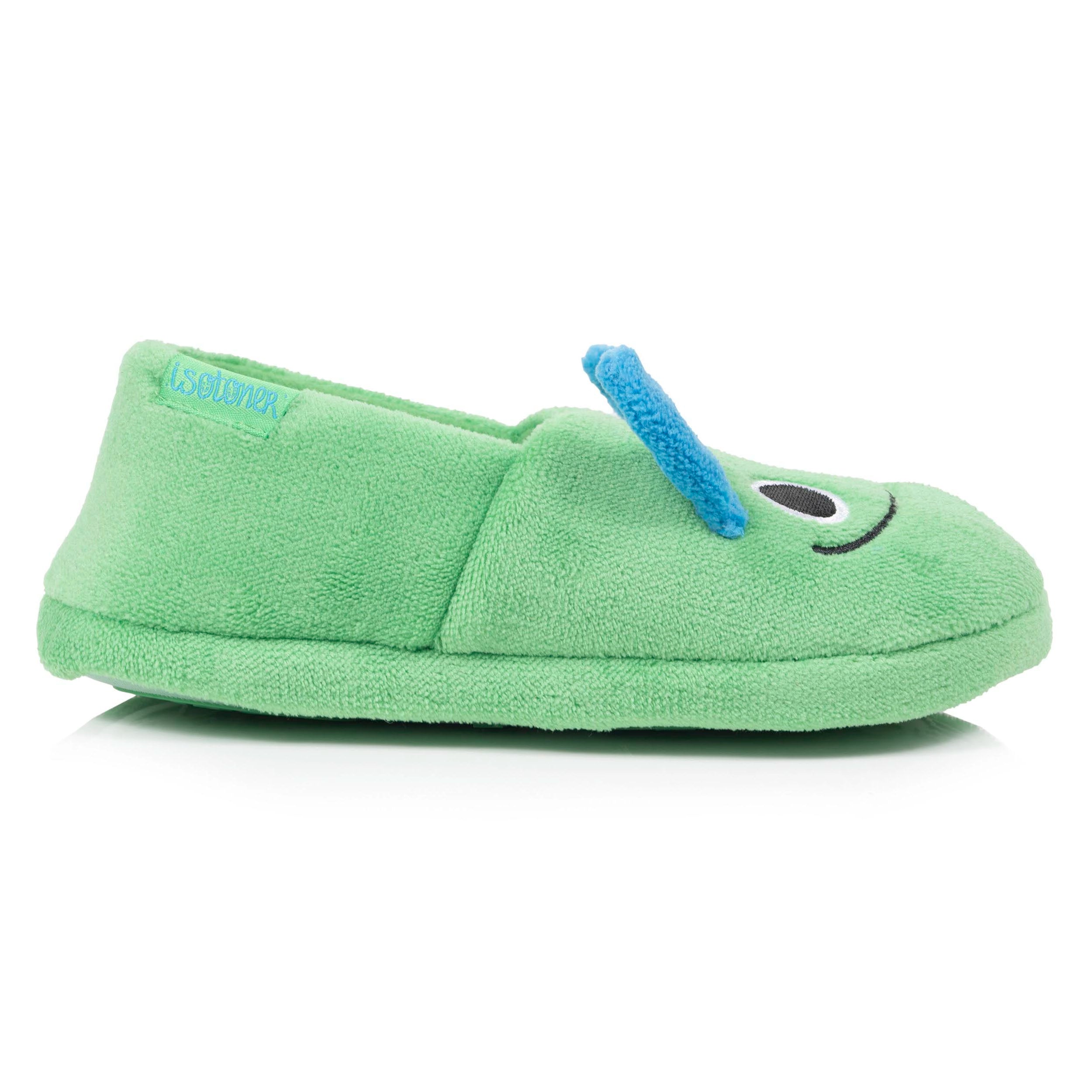 isotoner-chaussons-slippers-enfant-micro-ponge-vert-monstre-gar-on image 8