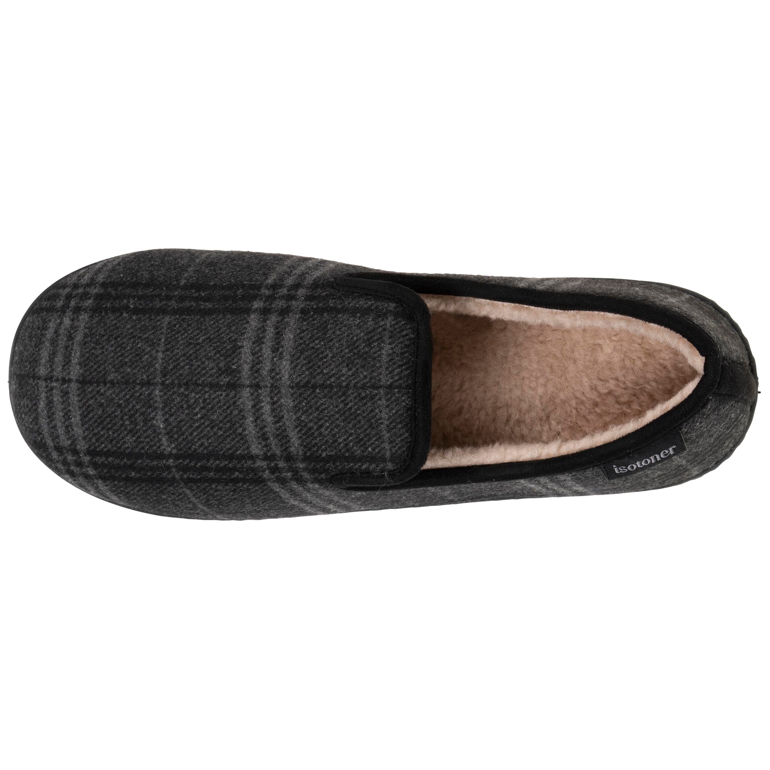 isotoner-chaussons-charentaises-homme-tartan-gris image 2