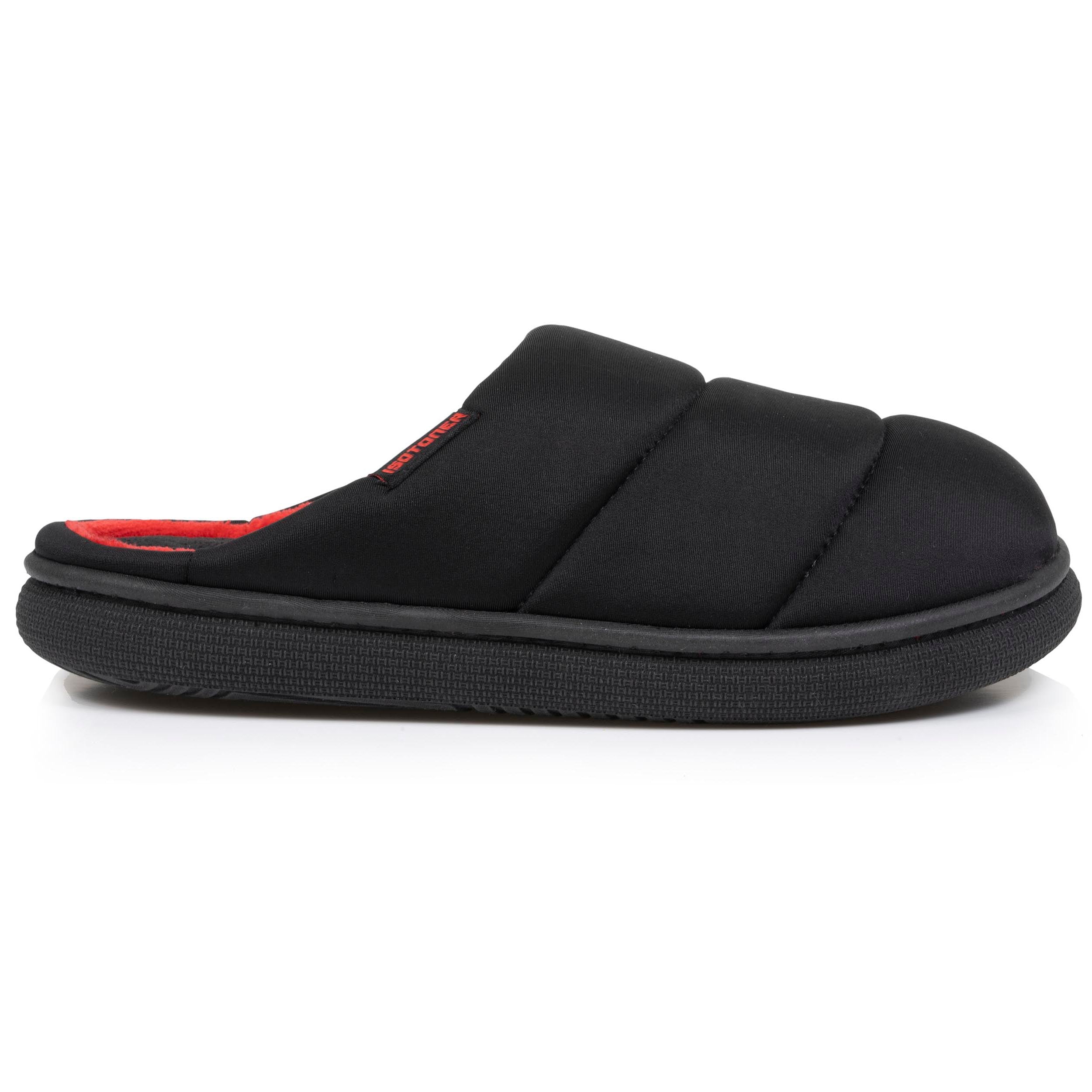 isotoner-chaussons-mules-homme-bloup-noir image 8