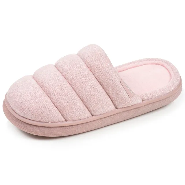 isotoner-chaussons-mules-femme-bloup-blush-maille-m-tallis-e image 1