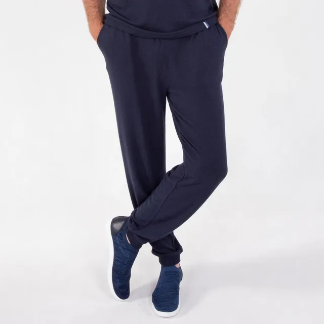 isotoner-pantalon-jogger-homme-marine-ecovero image 1