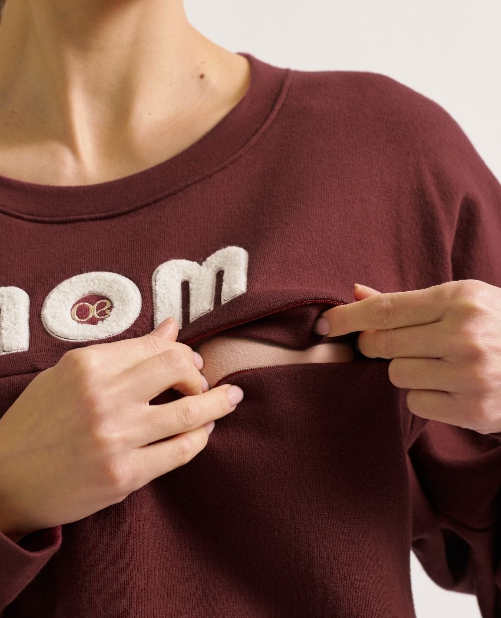 cache-c-ur-mom-sweat-de-grossesse-et-allaitement-prune image 7