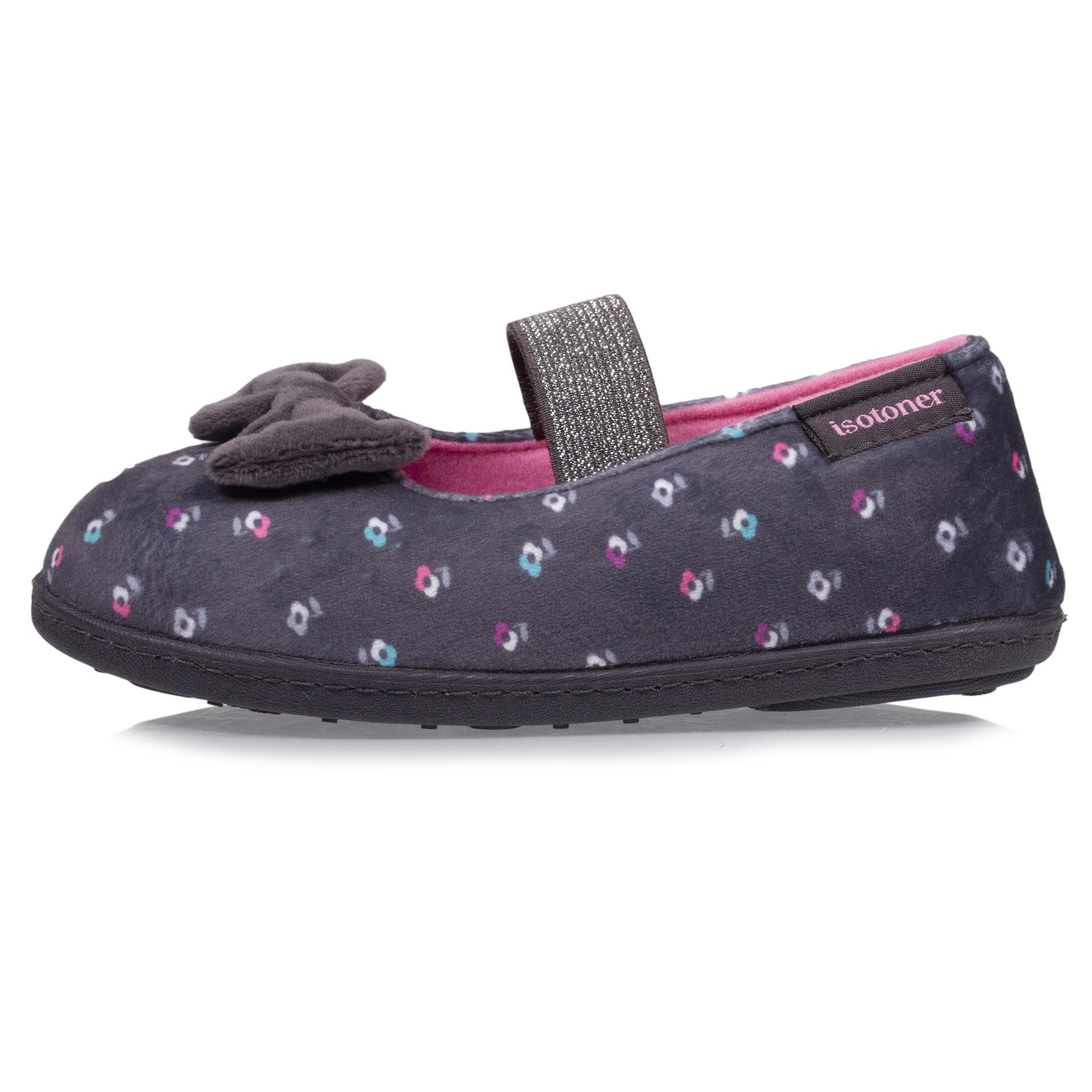 isotoner-chaussons-ballerines-enfant-fleurs-fille image 3